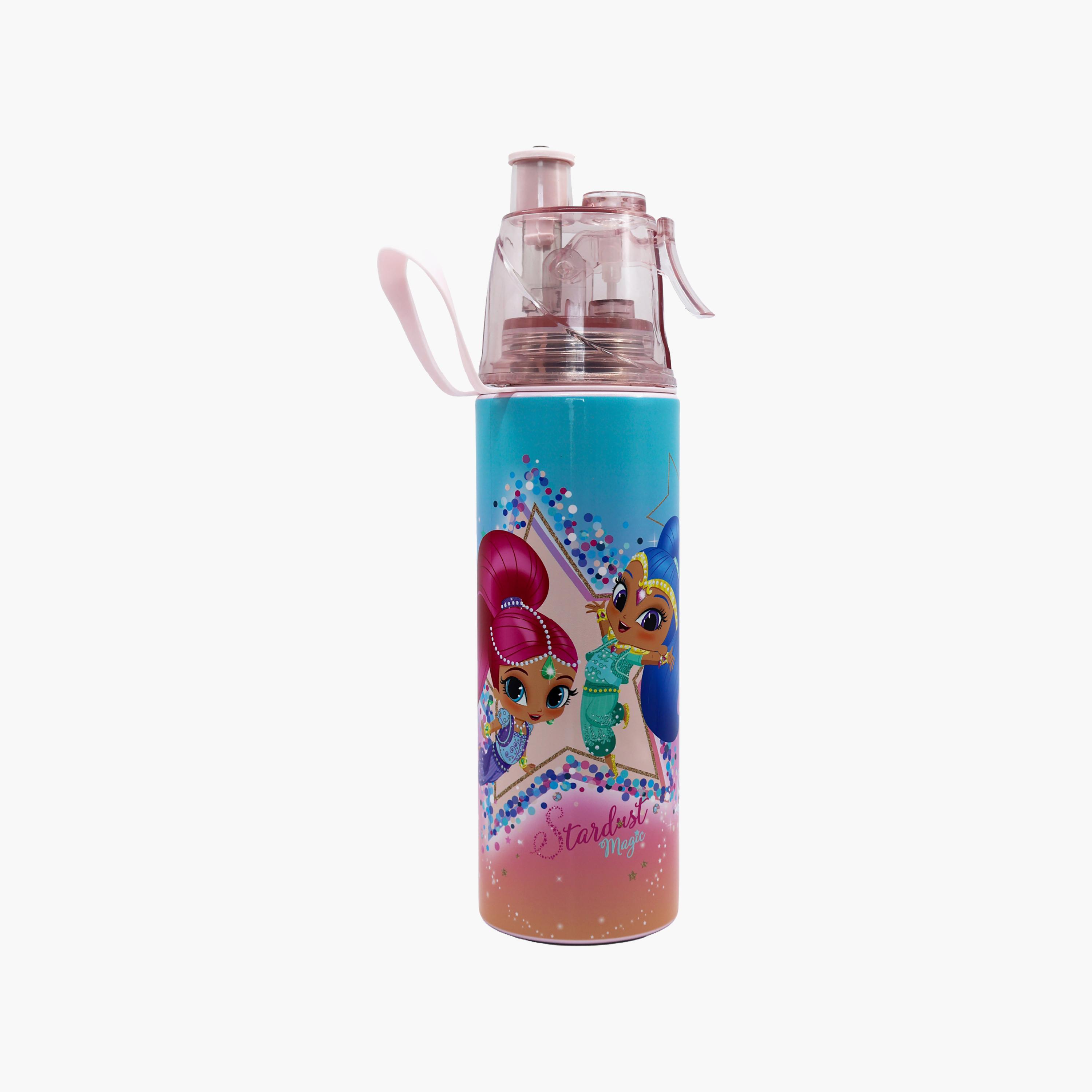 زجاجة ماء من الستانلس ستيل مع بخاخ رذاذ بتصميم شيمر آند شاين - 500 مل من مون-school-waterbottles-image-1