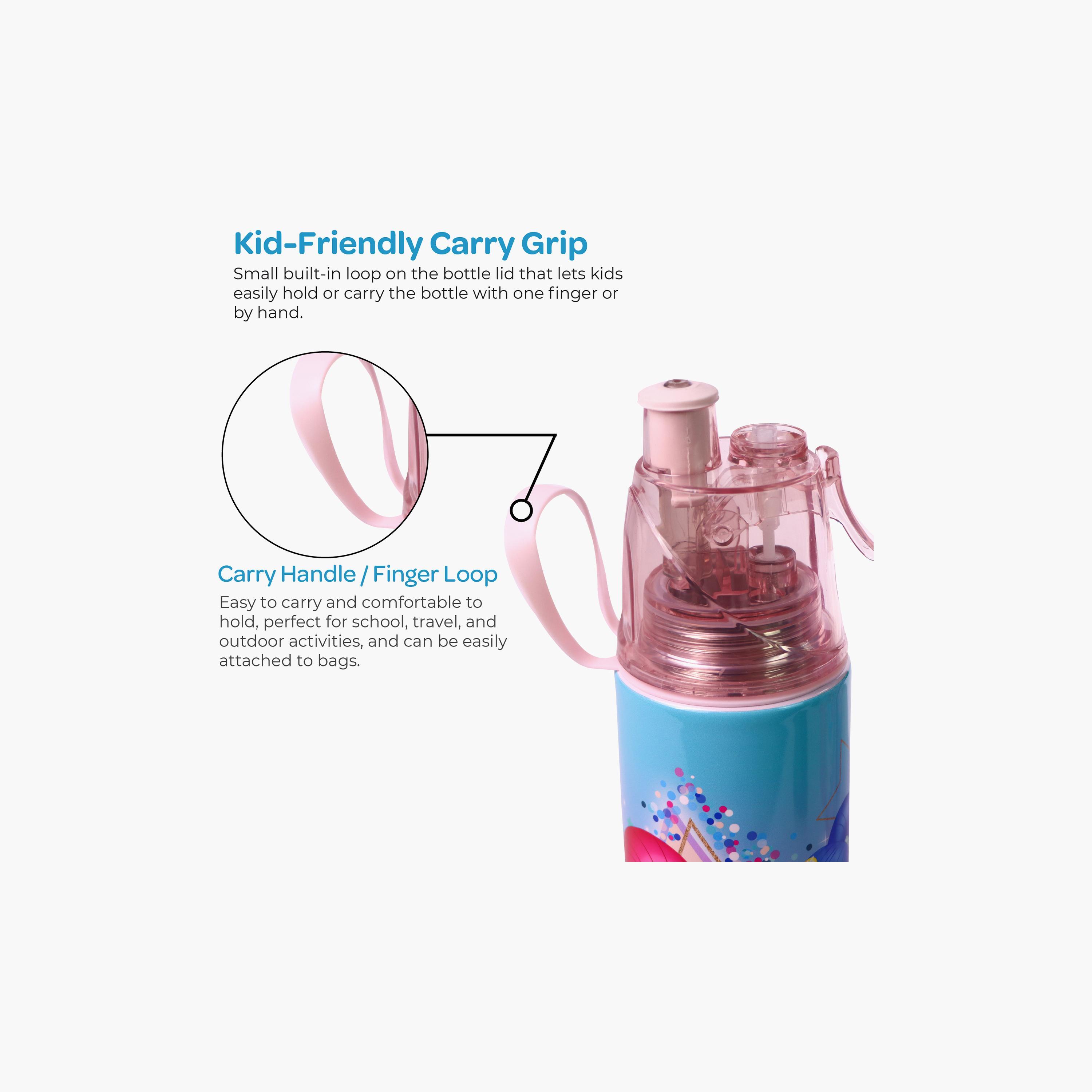 زجاجة ماء من الستانلس ستيل مع بخاخ رذاذ بتصميم شيمر آند شاين - 500 مل من مون-school-waterbottles-image-11