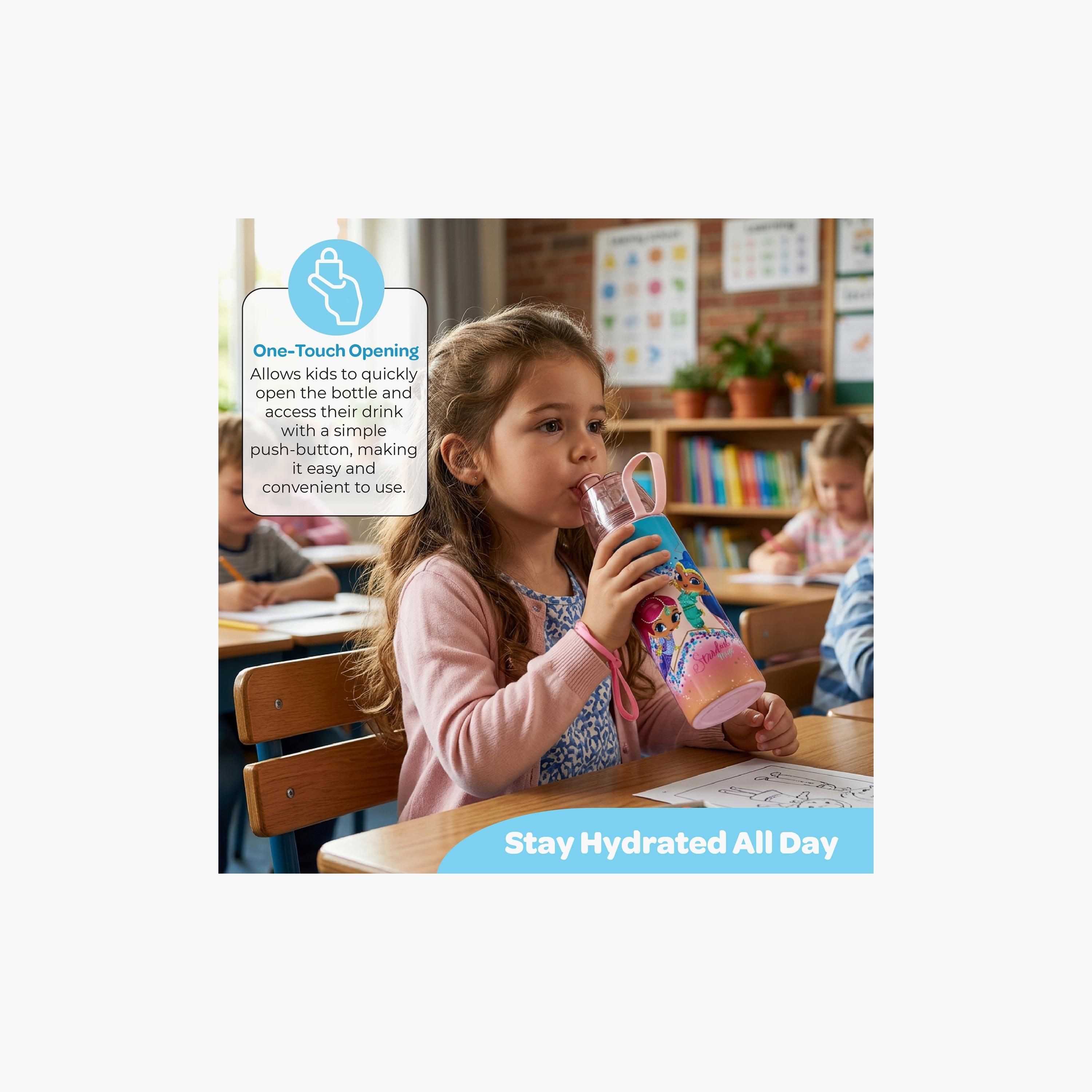 زجاجة ماء من الستانلس ستيل مع بخاخ رذاذ بتصميم شيمر آند شاين - 500 مل من مون-school-waterbottles-image-6