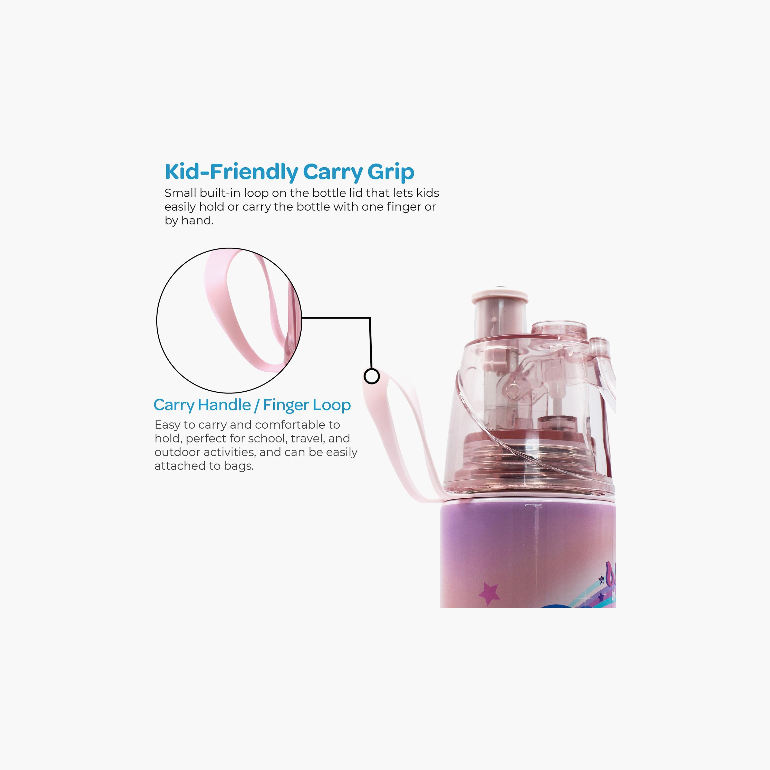 Moon Shimmer & Shine SS Water Bottle with Spray Mist - 500 ml-school-waterbottles-image-11
