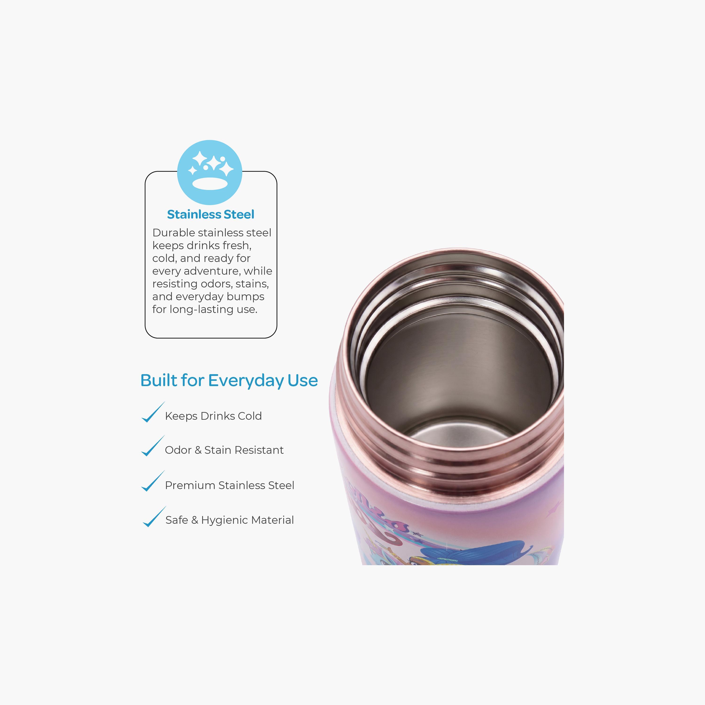Moon Shimmer & Shine SS Water Bottle with Spray Mist - 500 ml-school-waterbottles-image-2
