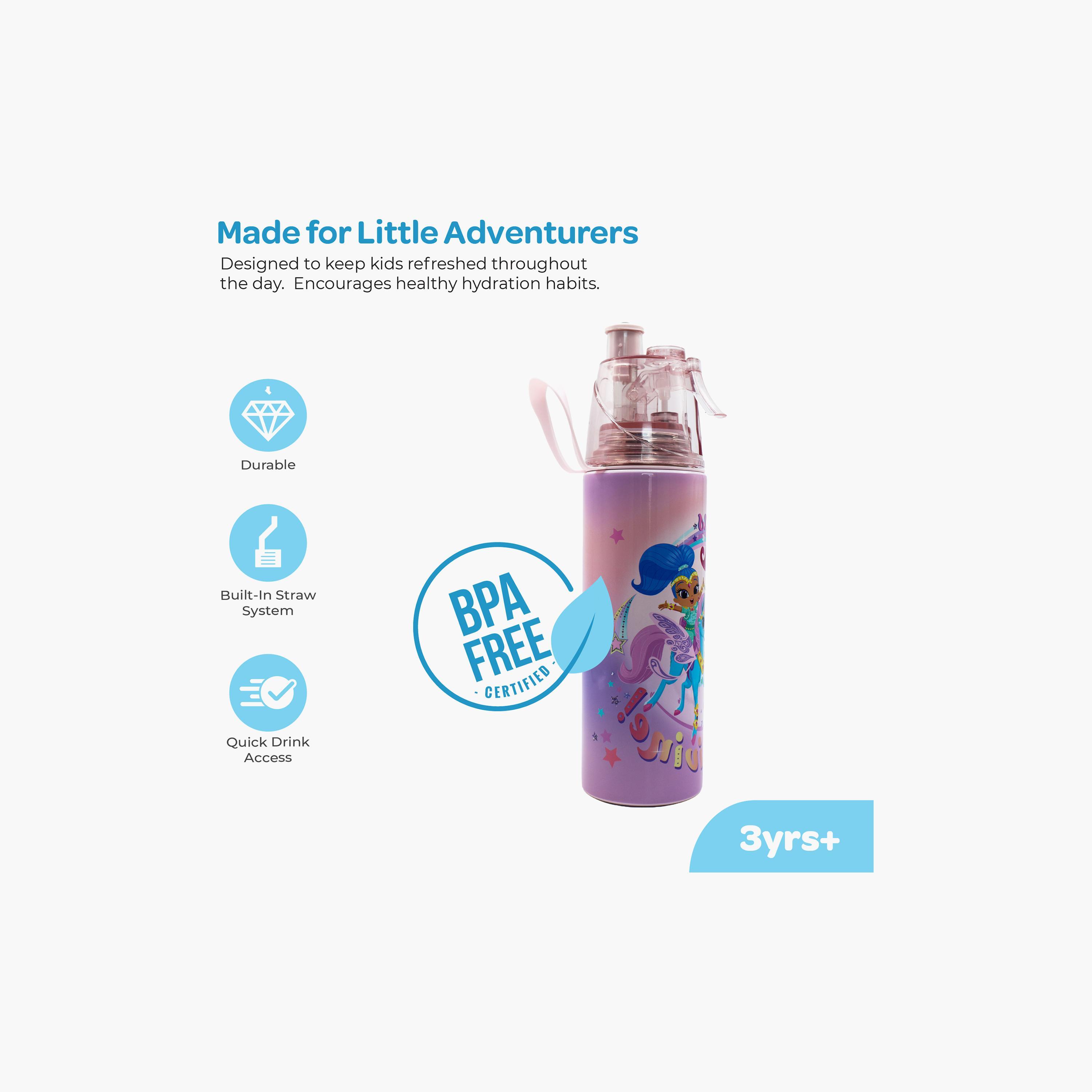 Moon Shimmer & Shine SS Water Bottle with Spray Mist - 500 ml-school-waterbottles-image-4