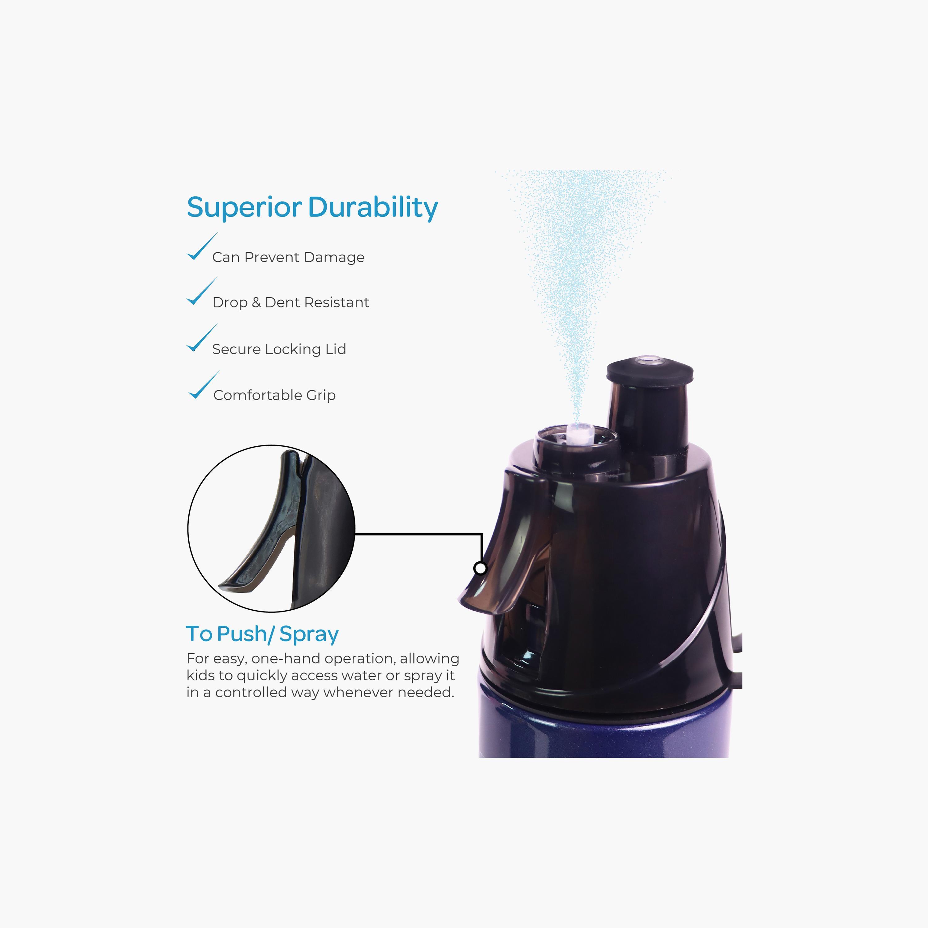 زجاجة ماء من الستانلس ستيل مع بخاخ رذاذ بتصميم سونيك - 500 مل من مون-school-waterbottles-image-7