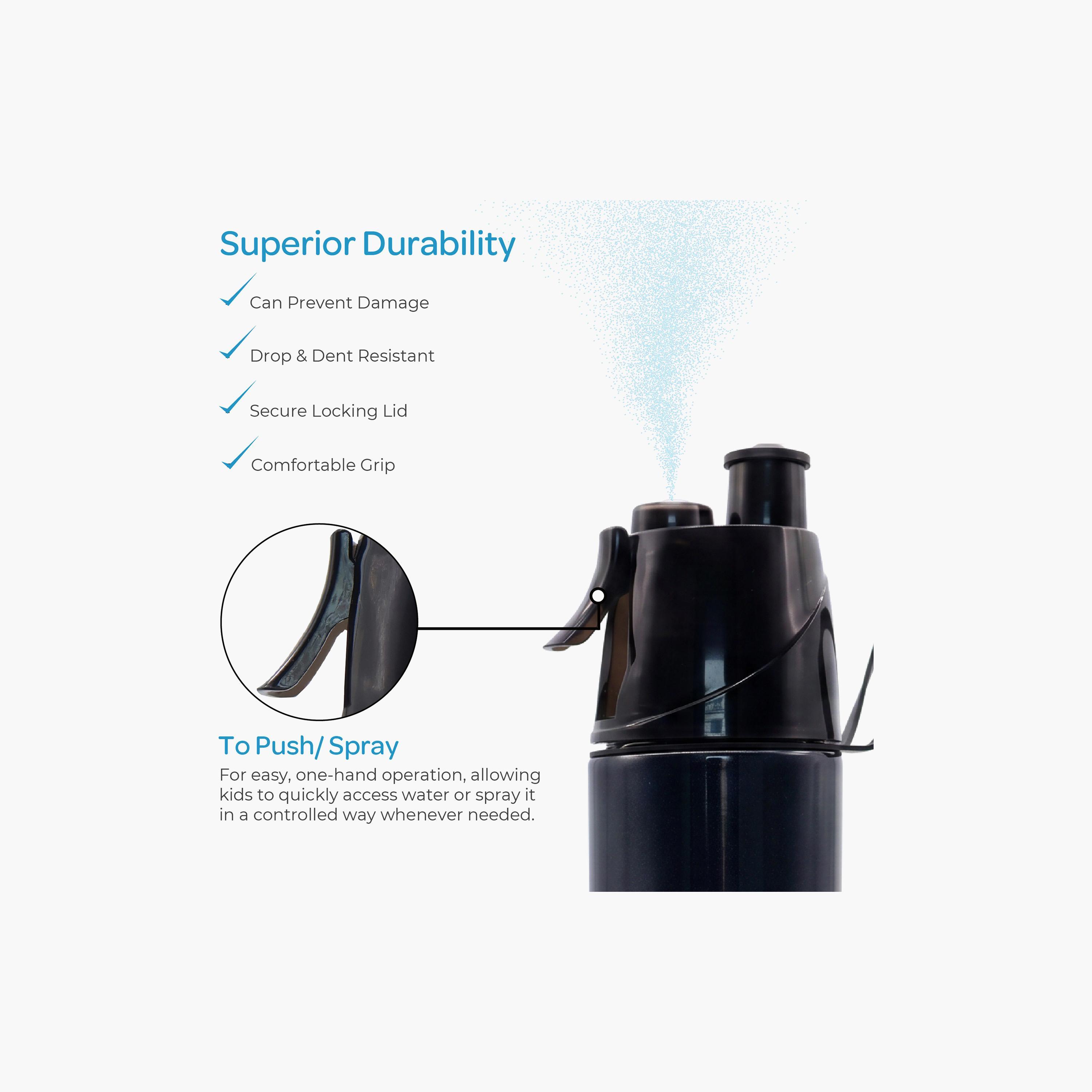 Moon Sonic SS Water Bottle with Spray Mist - 500 ml-school-waterbottles-image-7