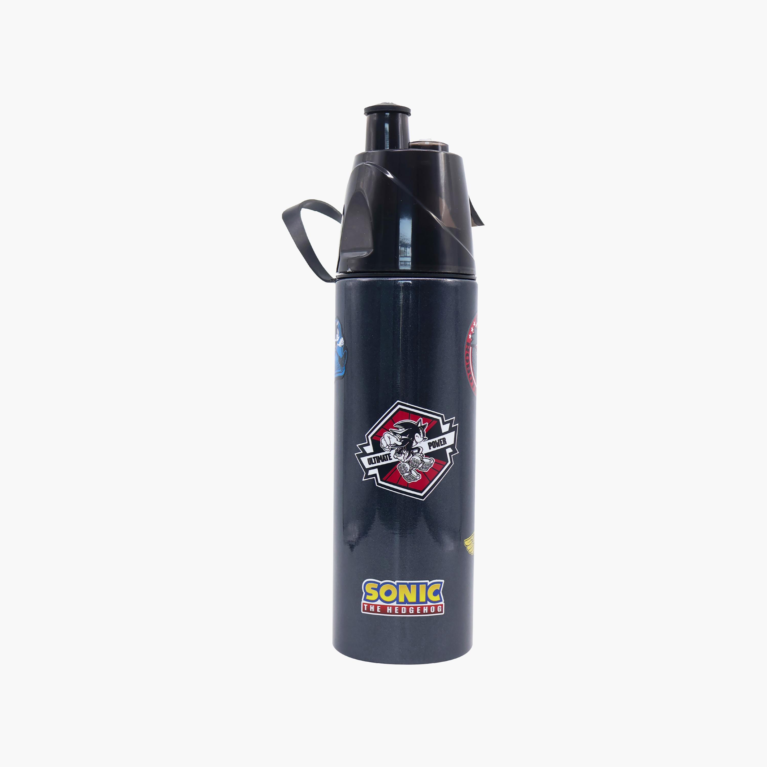 Moon Top Gun SS Water Bottle with Spray Mist - 500 ml-school-waterbottles-image-1