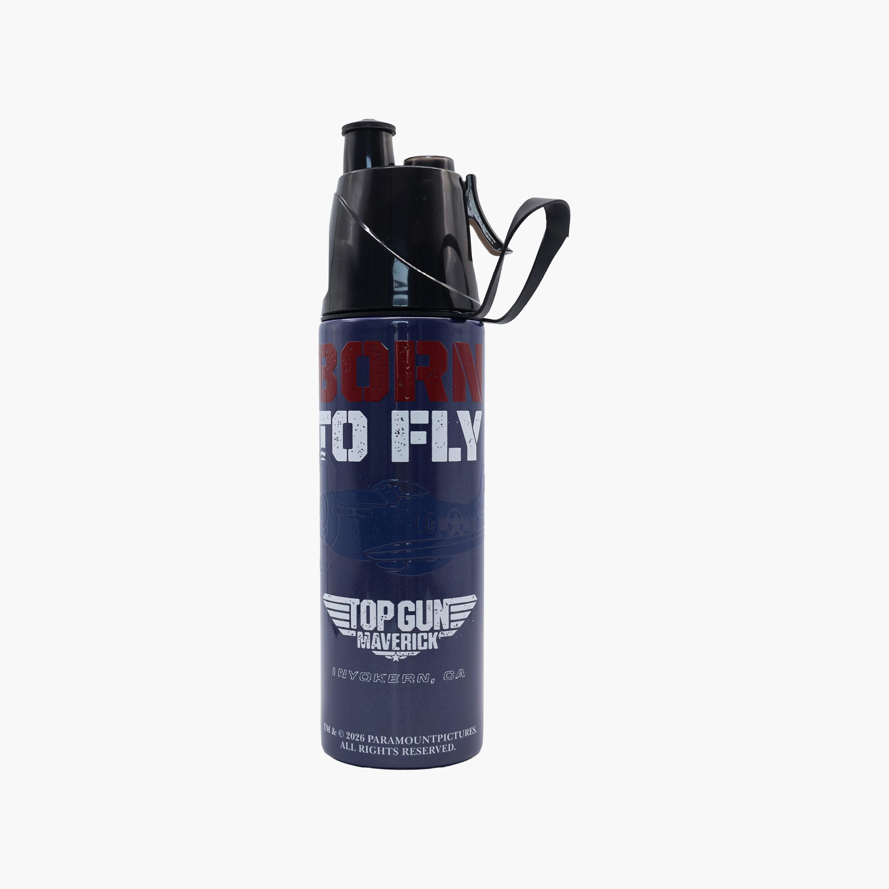 Moon Top Gun SS Water Bottle with Spray Mist - 500 ml-school-waterbottles-image-1