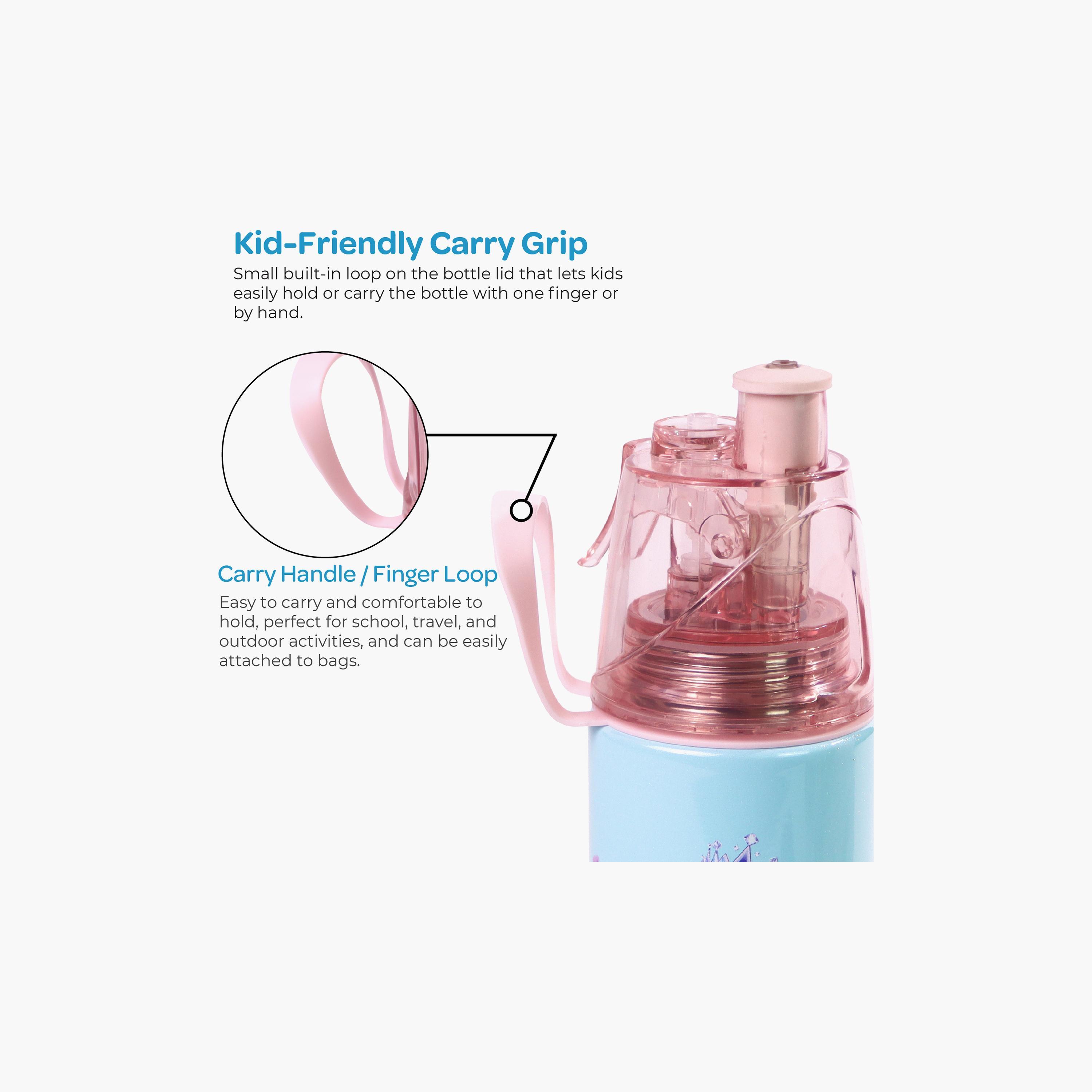 Moon Elsa Frozen SS Water Bottle with Spray Mist - 500 ml-school-waterbottles-image-11