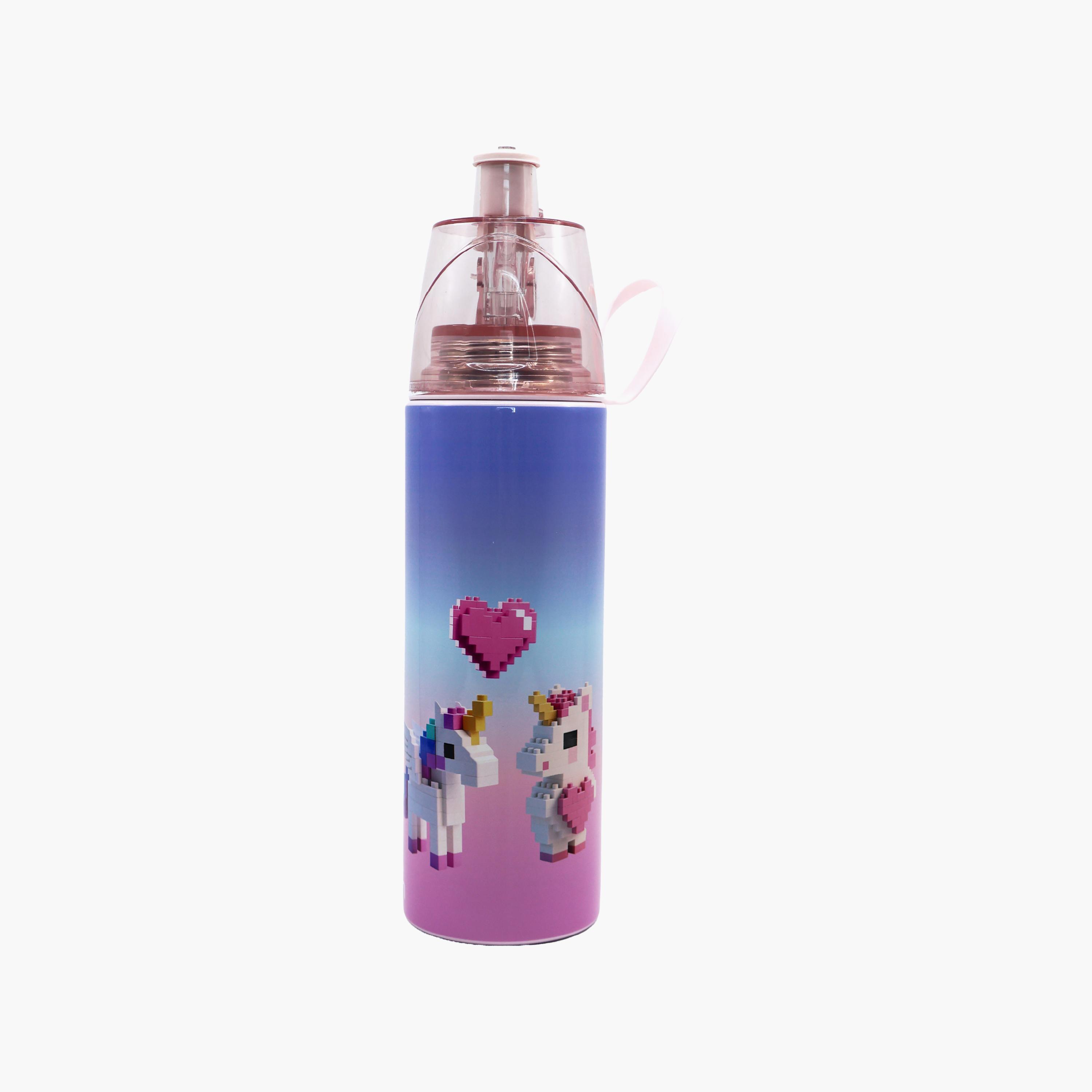 Moon Unicorn SS Water Bottle with Spray Mist - 500 ml-school-waterbottles-image-1