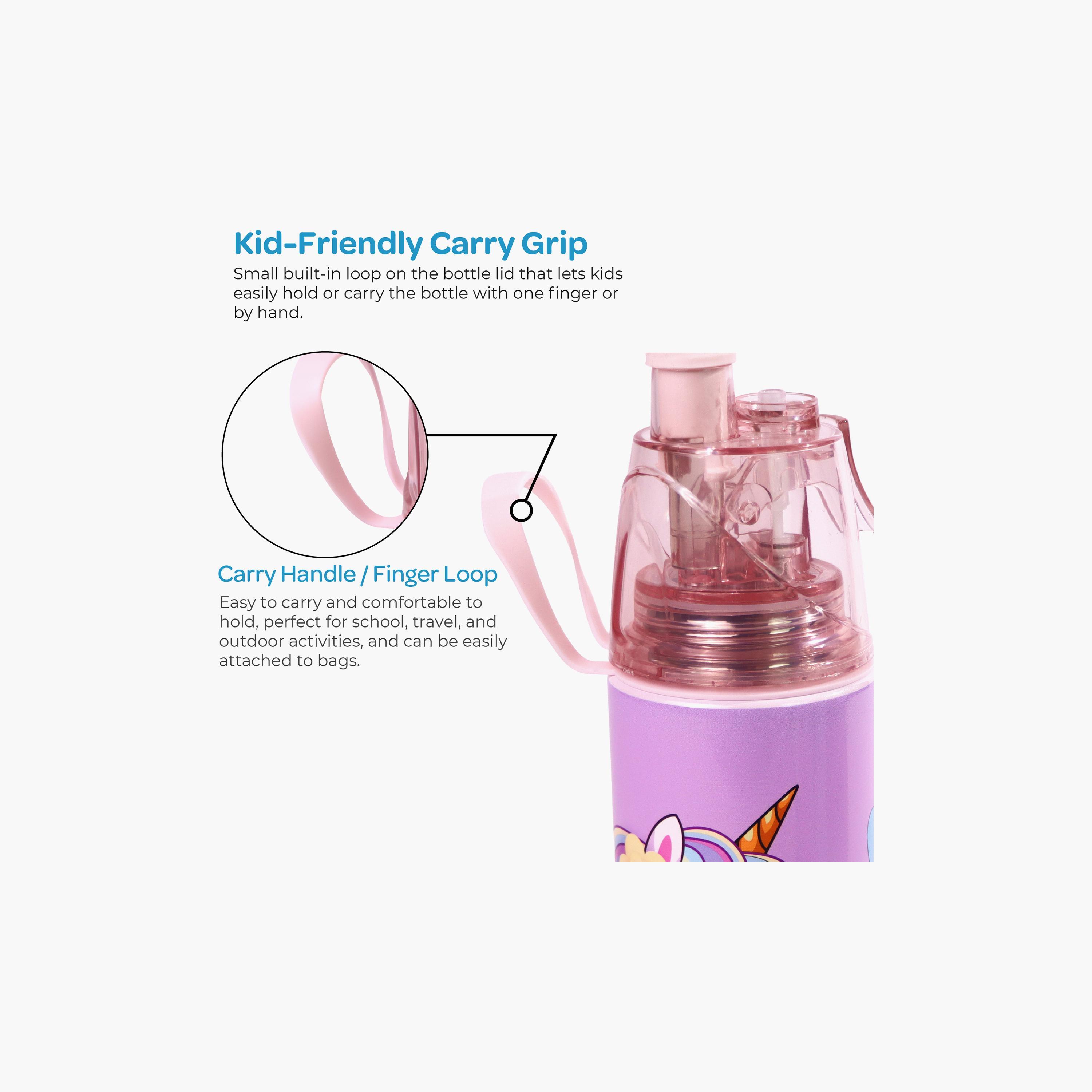 Moon Unicorn SS Water Bottle with Spray Mist - 500 ml-school-waterbottles-image-11