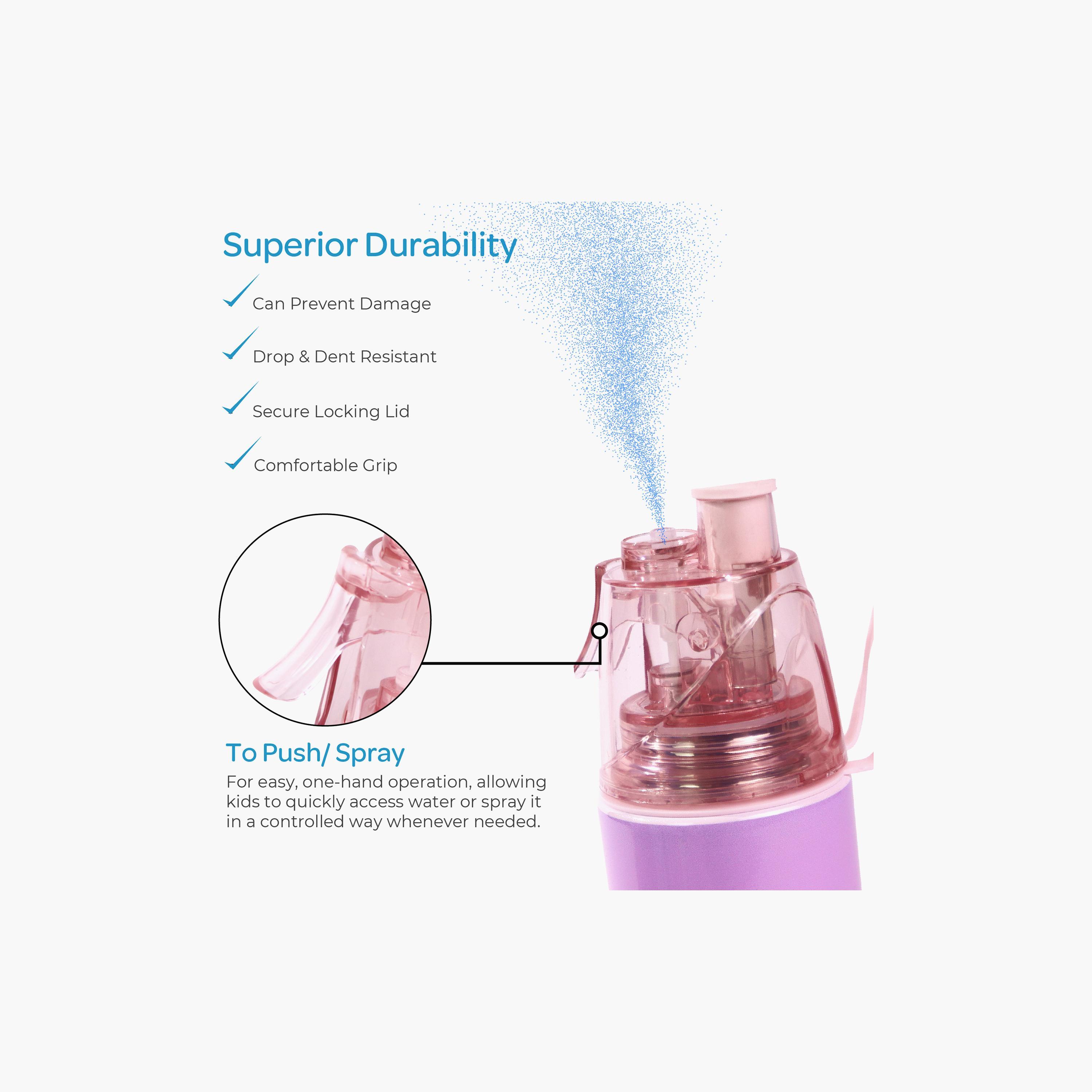 Moon Unicorn SS Water Bottle with Spray Mist - 500 ml-school-waterbottles-image-7