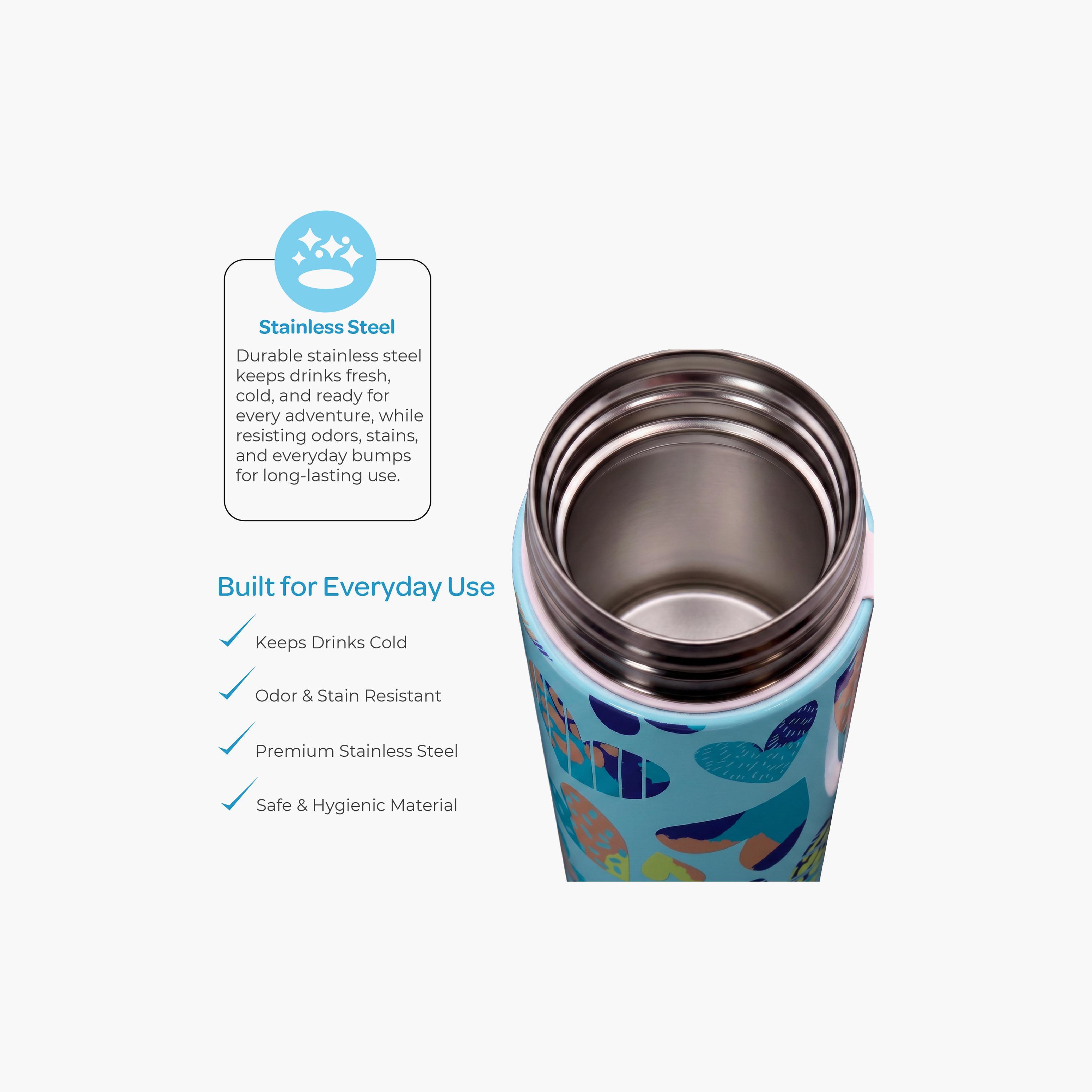 Moon Hearts SS Water Bottle with Spray Mist - 500 ml-school-waterbottles-image-2
