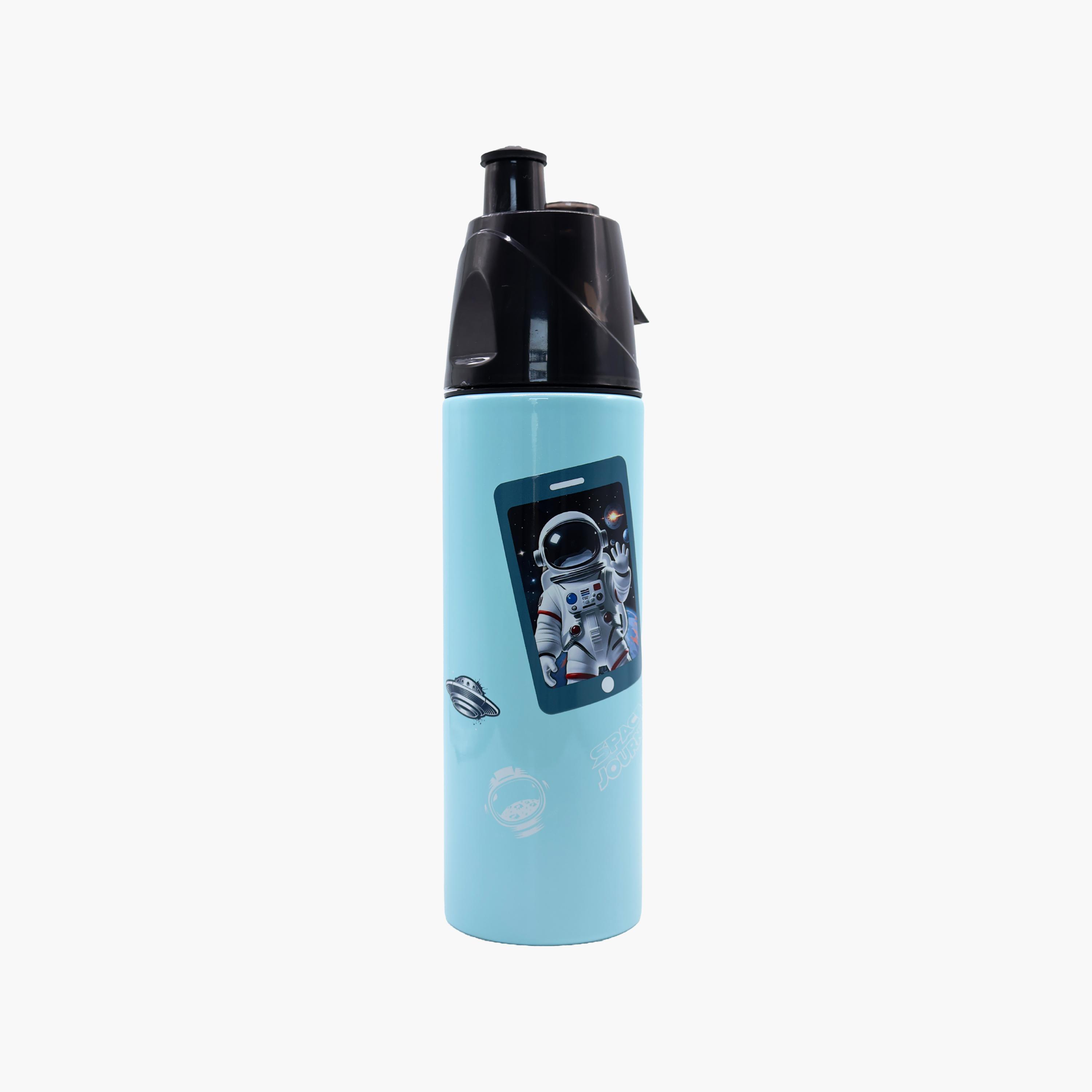 زجاجة ماء من الستانلس ستيل مع بخاخ رذاذ بتصميم الفضاء - 500 مل من مون-school-waterbottles-image-1
