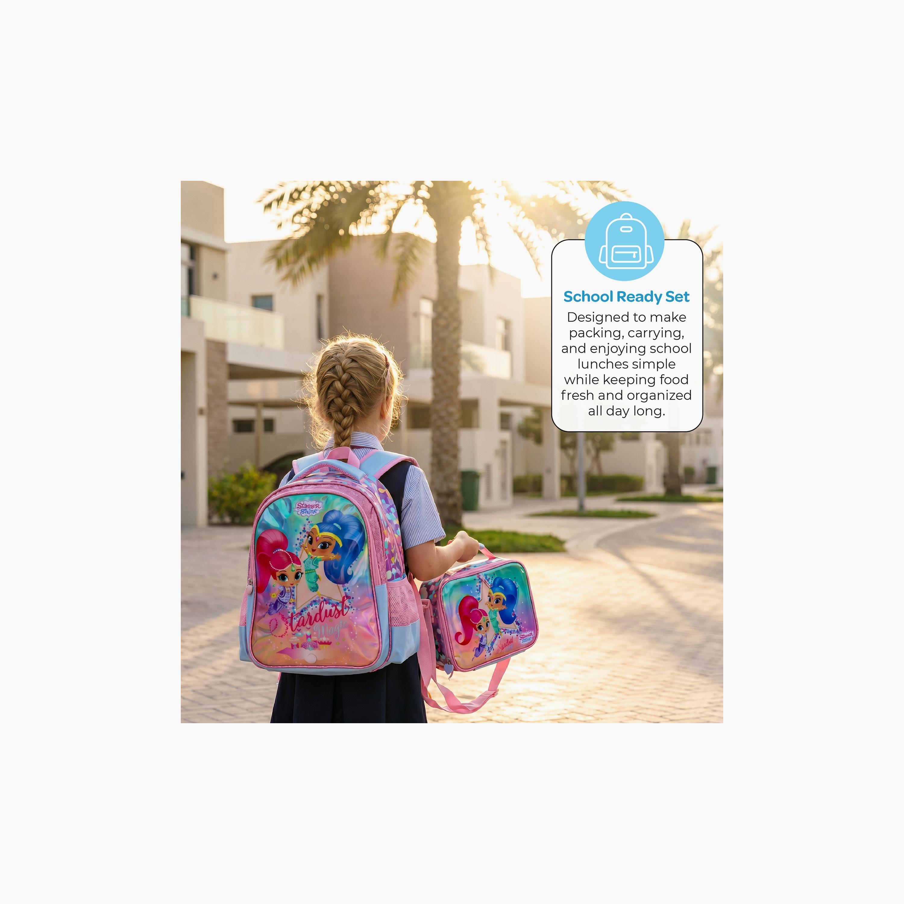 Moon Shimmer & Shine Stardust Insulated SS Leakproof Lunch Box-school-lunchessentials-lunchboxes-image-8