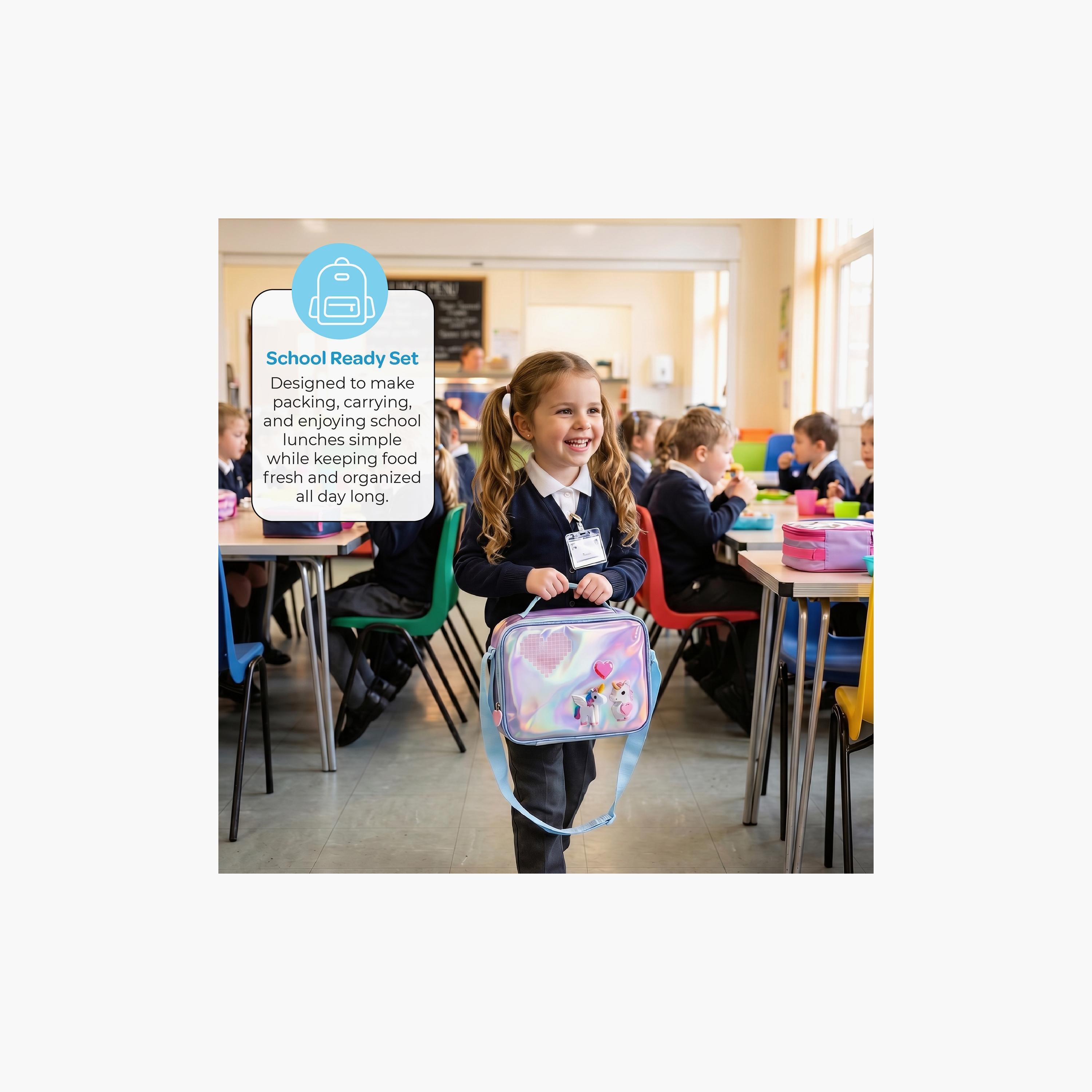 Moon Unicorn Insulated SS Leakproof Lunch Box-school-lunchessentials-lunchboxes-image-8