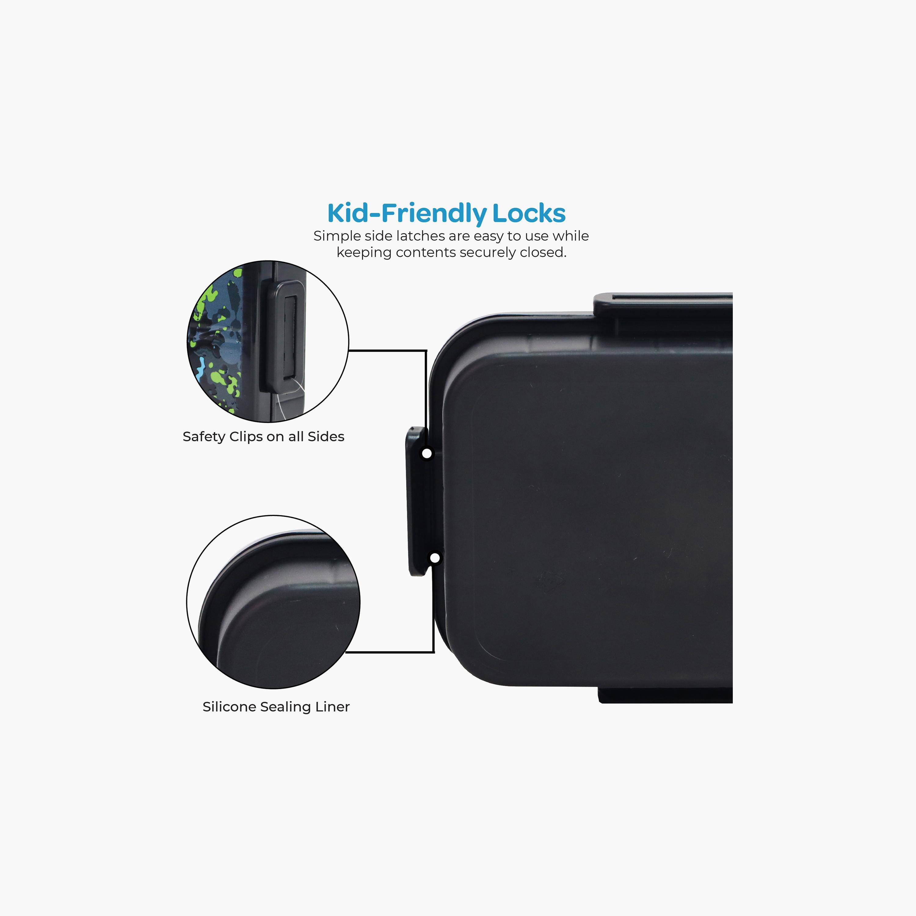 Moon Printed Insulated SS Leakproof Lunch Box-school-lunchessentials-lunchboxes-image-4