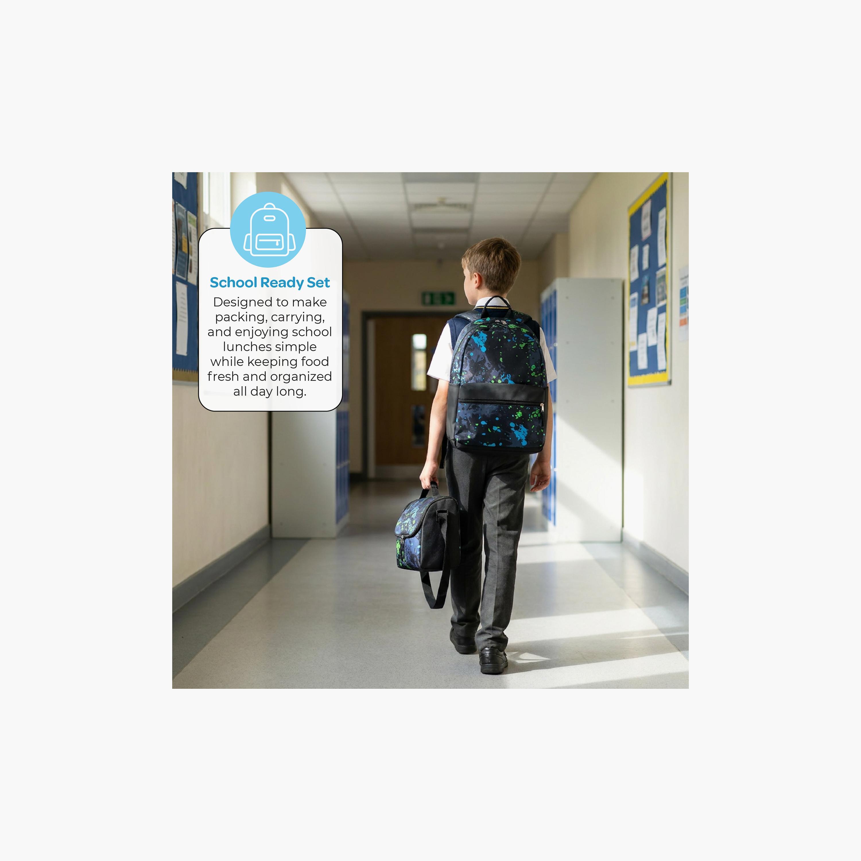 Moon Printed Insulated SS Leakproof Lunch Box-school-lunchessentials-lunchboxes-image-8