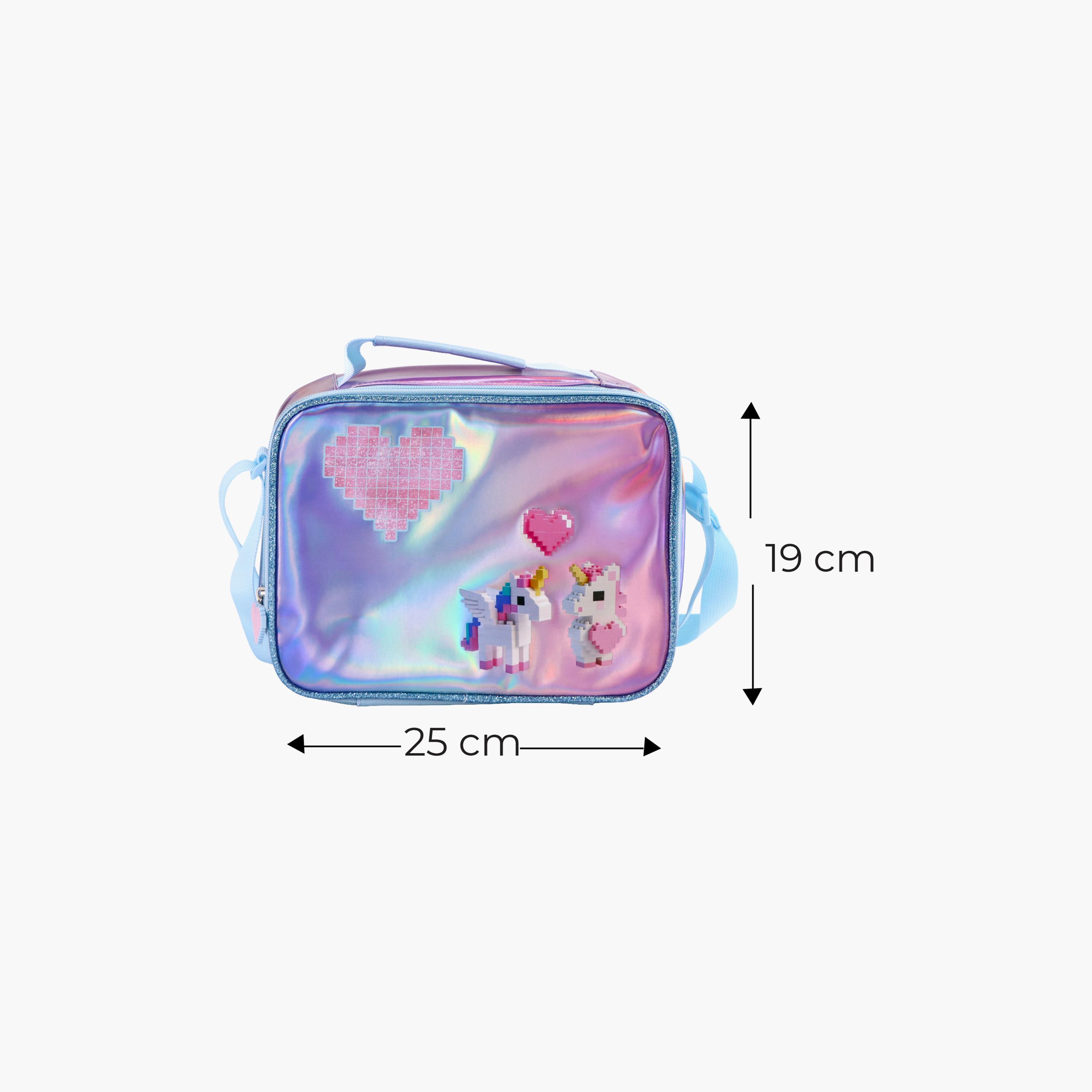 حقيبة غداء معزولة ومضادة للتسريب بتتصميم وحيد القرن (يونيكورن) من مون-school-lunchessentials-lunchbags-image-8