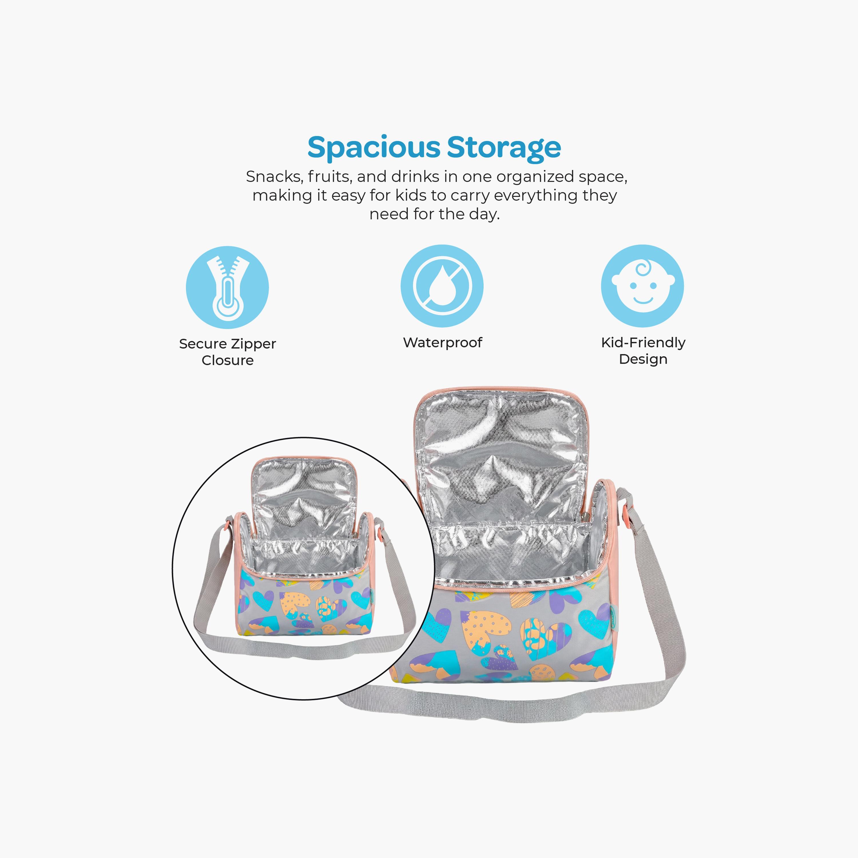 حقيبة غداء معزولة ومضادة للتسريب بنقشة قلوب من مون-school-lunchessentials-lunchbags-image-4