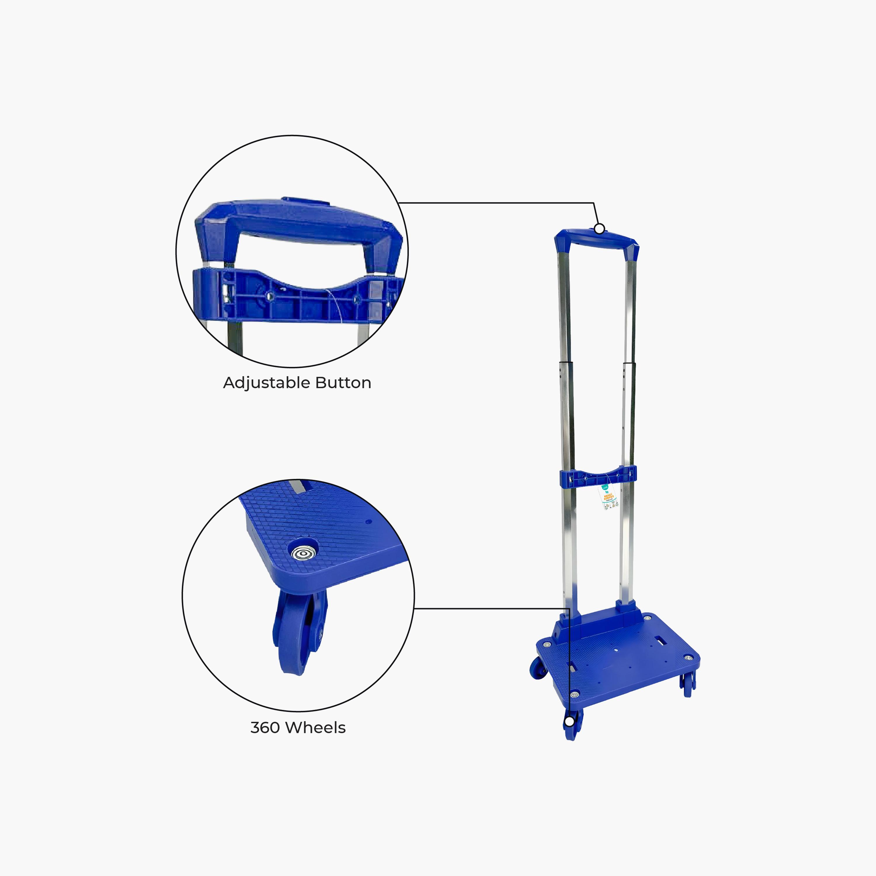 Moon Foldable 360 Spinning Wheel Trolley for 18 Inch Bag-school-bagsandbackpacks-trolleybags-image-6