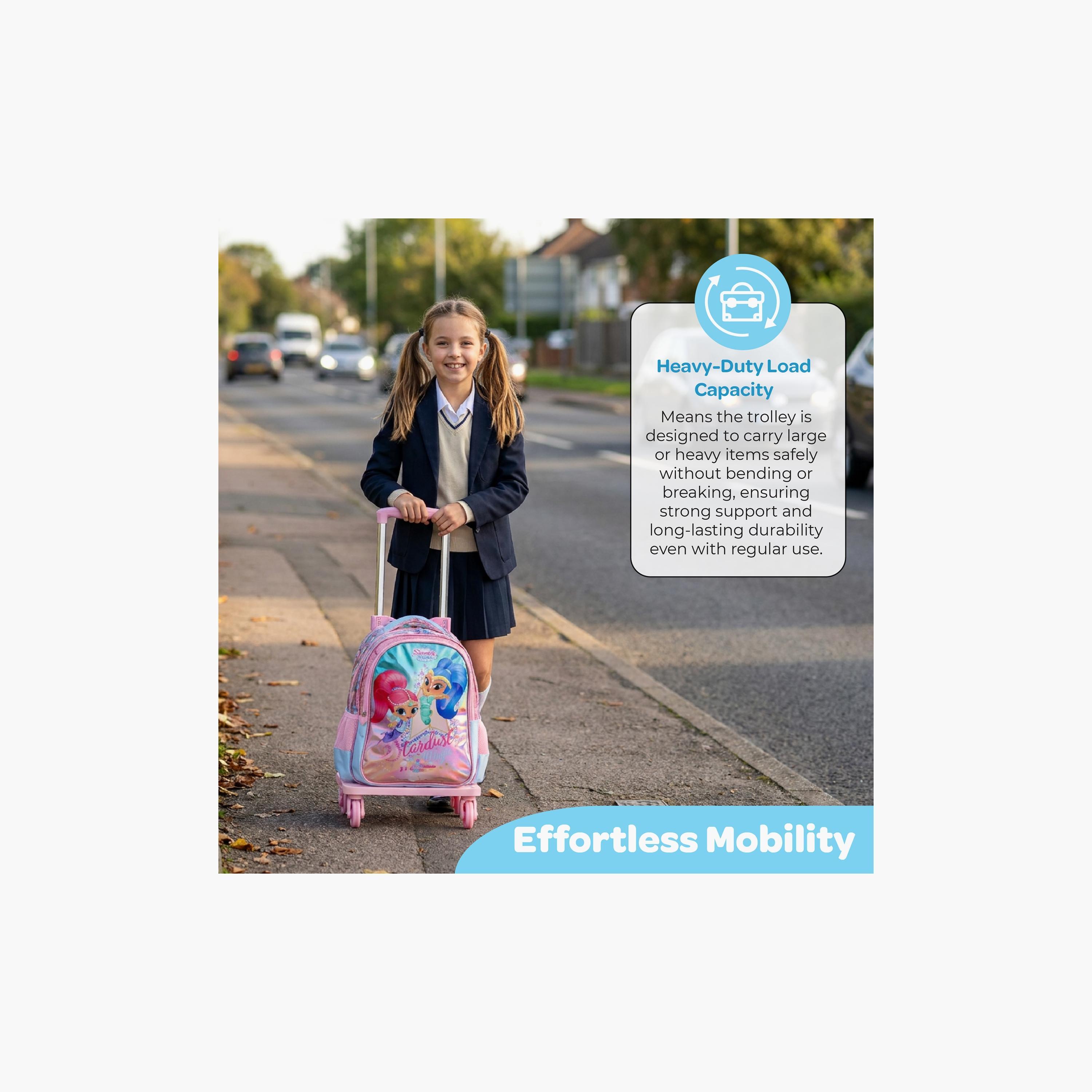 عربة حقائب مدرسية قابلة للطي بعجلات تدور 360 درجة للحقائب مقاس 18 بوصة من مون-school-bagsandbackpacks-trolleybags-image-5