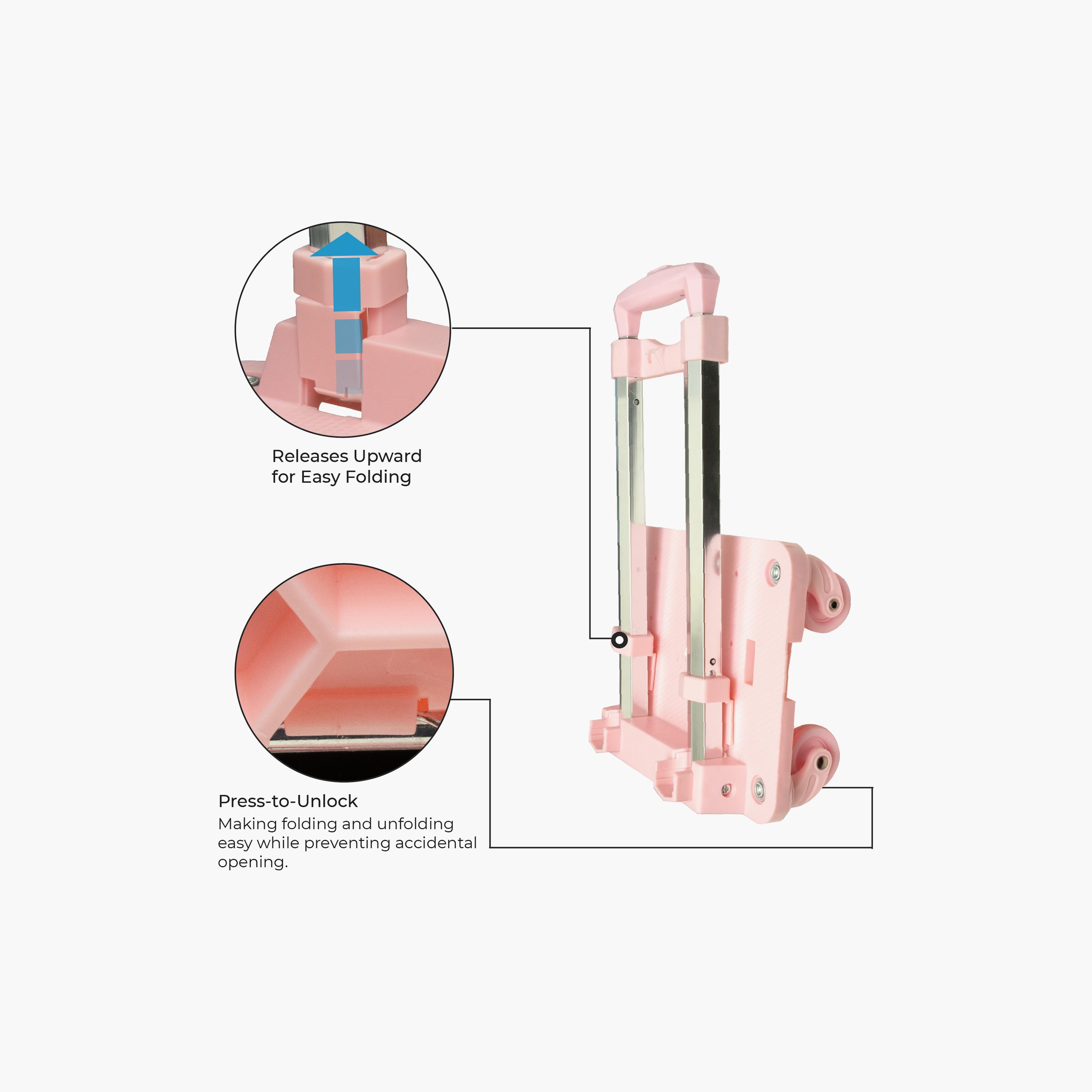 عربة حقائب مدرسية قابلة للطي بعجلات تدور 360 درجة للحقائب مقاس 18 بوصة من مون-school-bagsandbackpacks-trolleybags-image-8