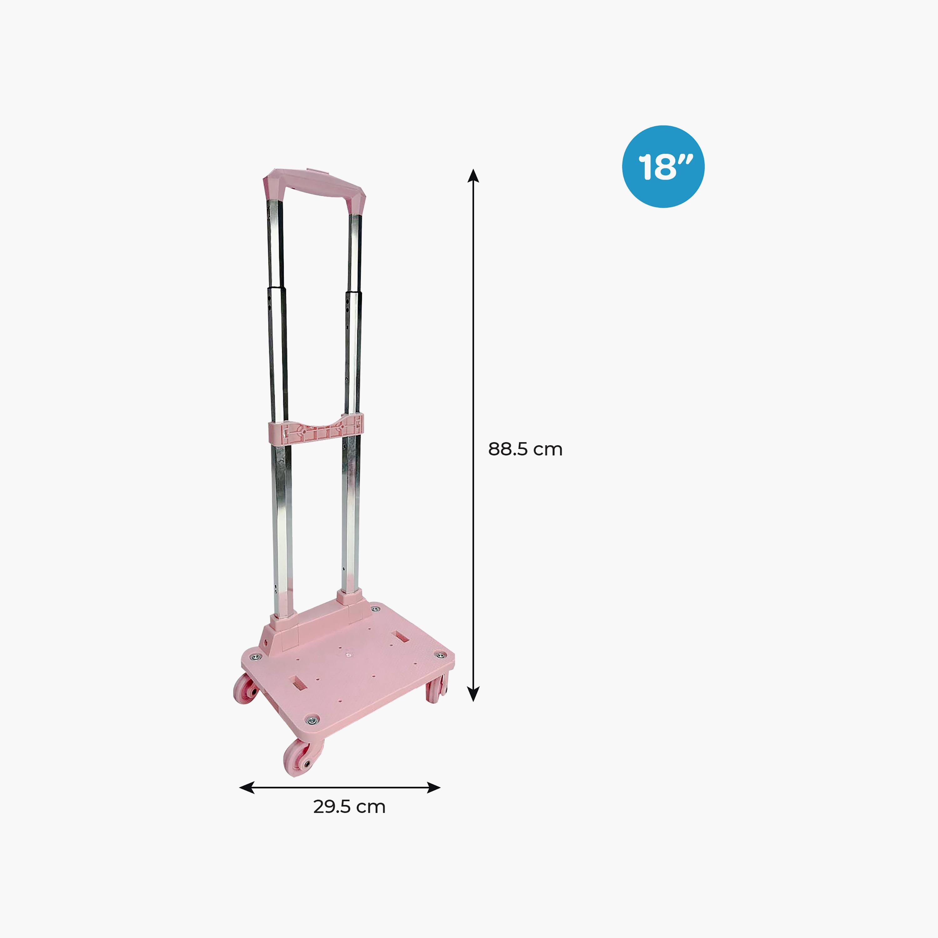 عربة حقائب مدرسية قابلة للطي بعجلات تدور 360 درجة للحقائب مقاس 18 بوصة من مون-school-bagsandbackpacks-trolleybags-image-9