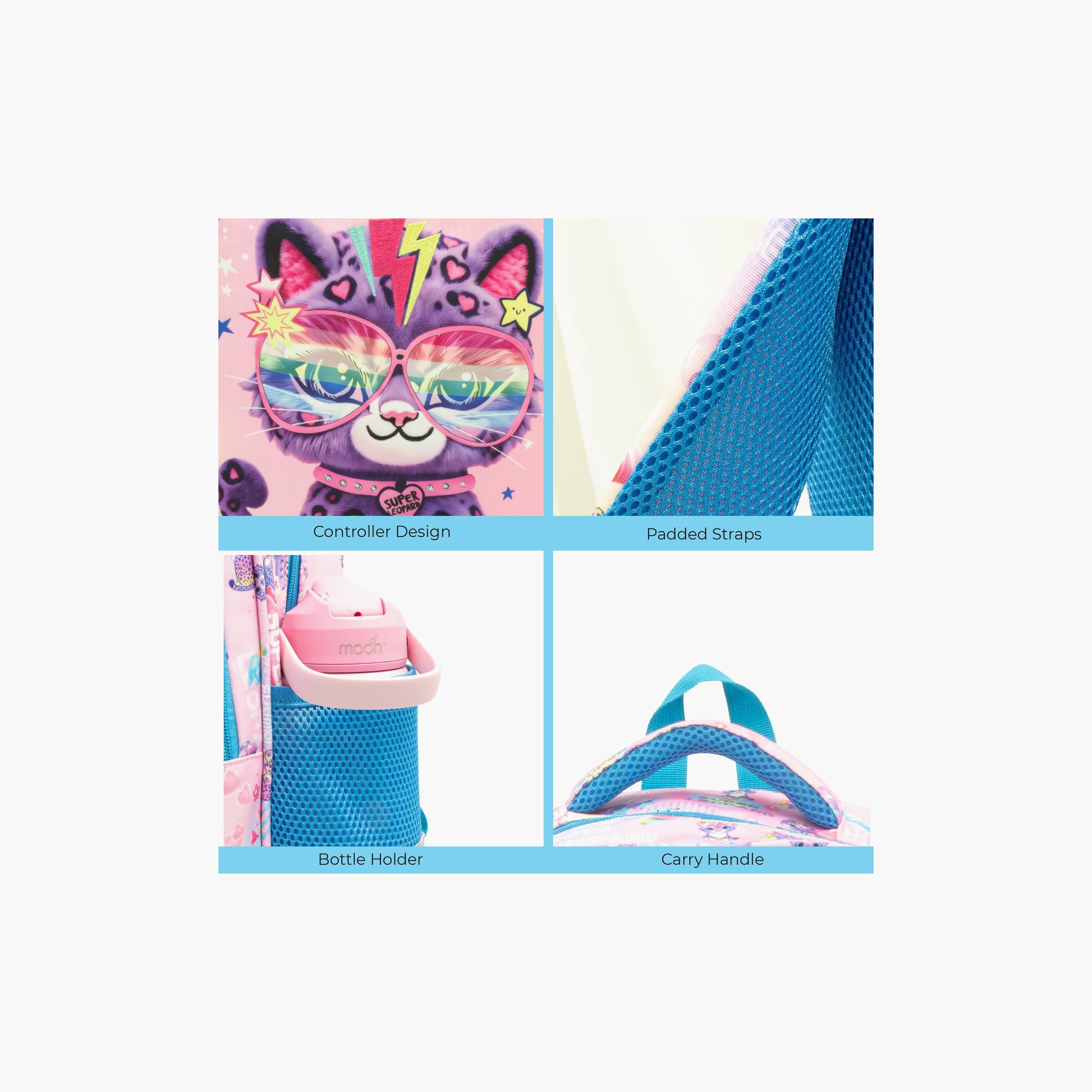 Moon Cat School Bag with Lunch Bag & Pencil Case - 16 Inch-school-bagsandbackpacks-sets-image-10