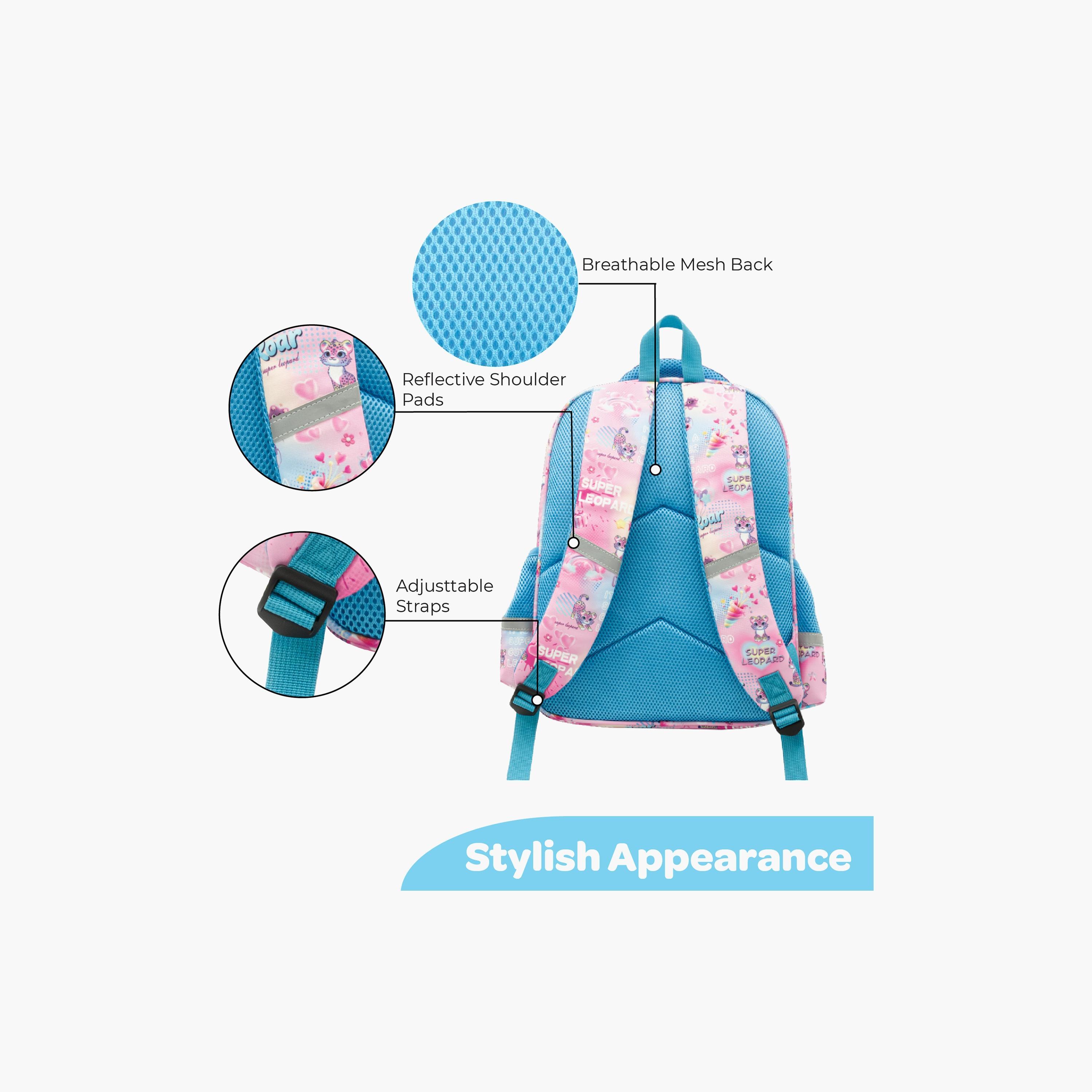 Moon Cat School Bag with Lunch Bag & Pencil Case - 16 Inch-school-bagsandbackpacks-sets-image-7