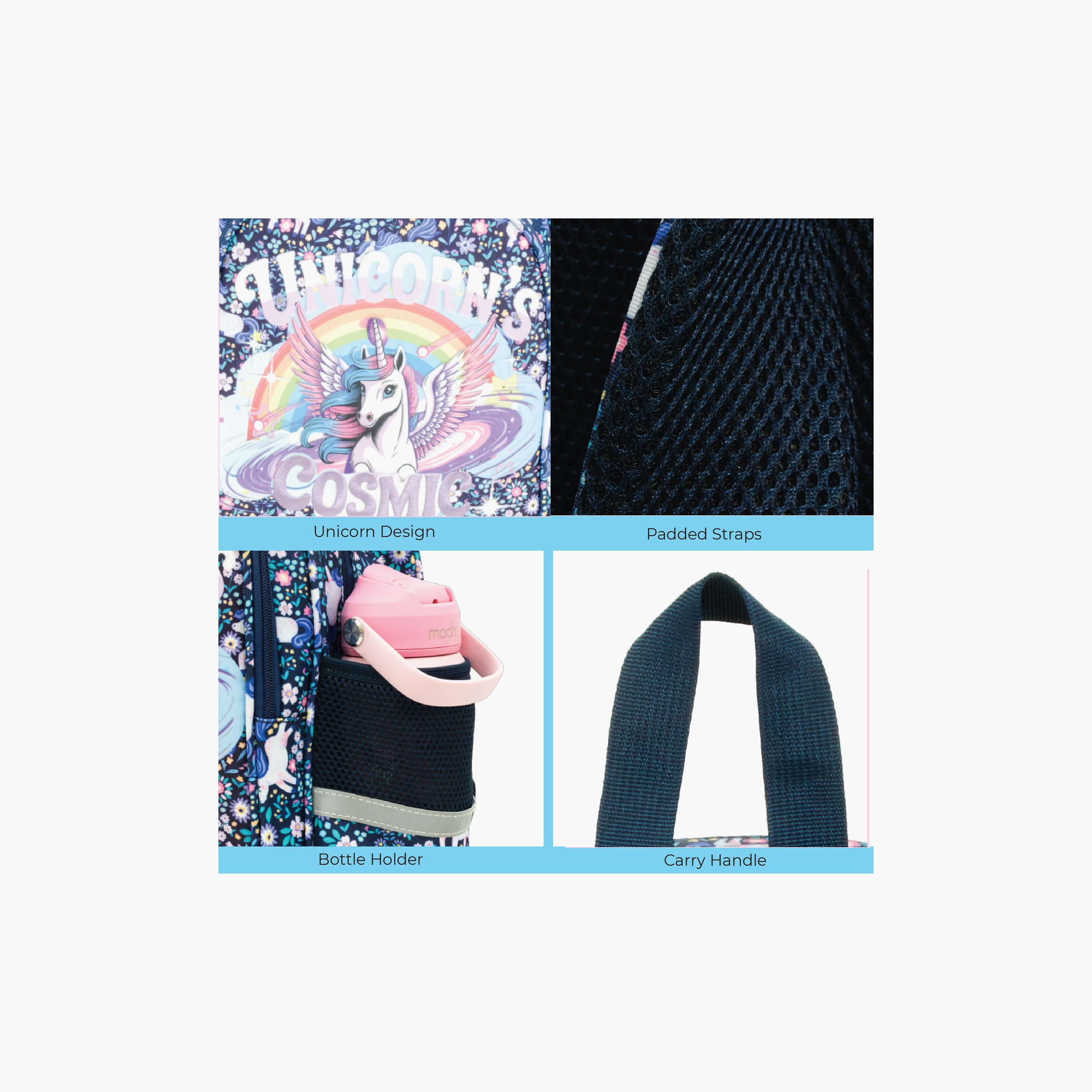 Moon Unicorn School Bag with Lunch Bag & Pencil Case - 16 Inch-school-bagsandbackpacks-sets-image-10