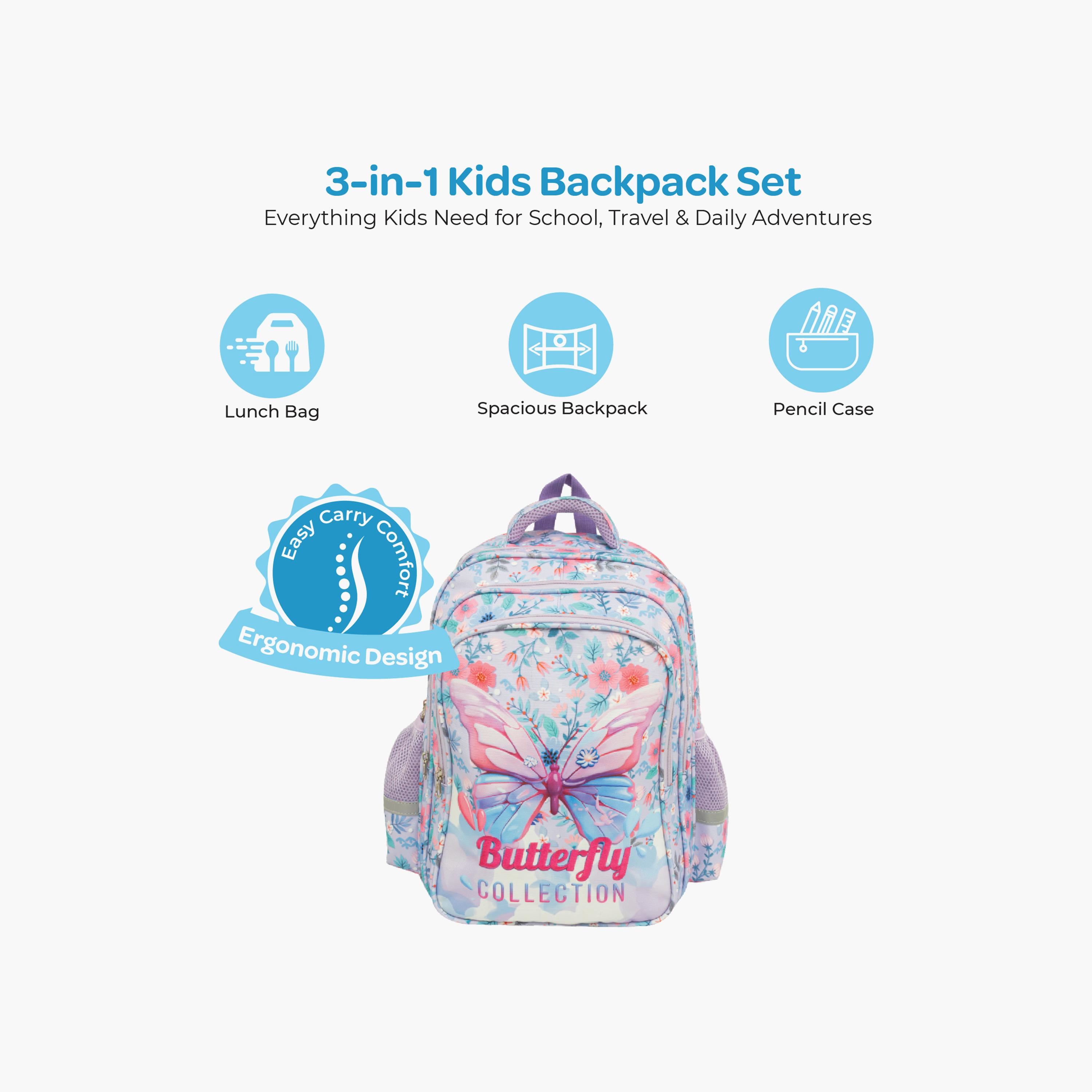 حقيبة ظهر مدرسية متميزة بتصميم فراشة - 16 بوصة من مون-school-bagsandbackpacks-backpacks-image-2