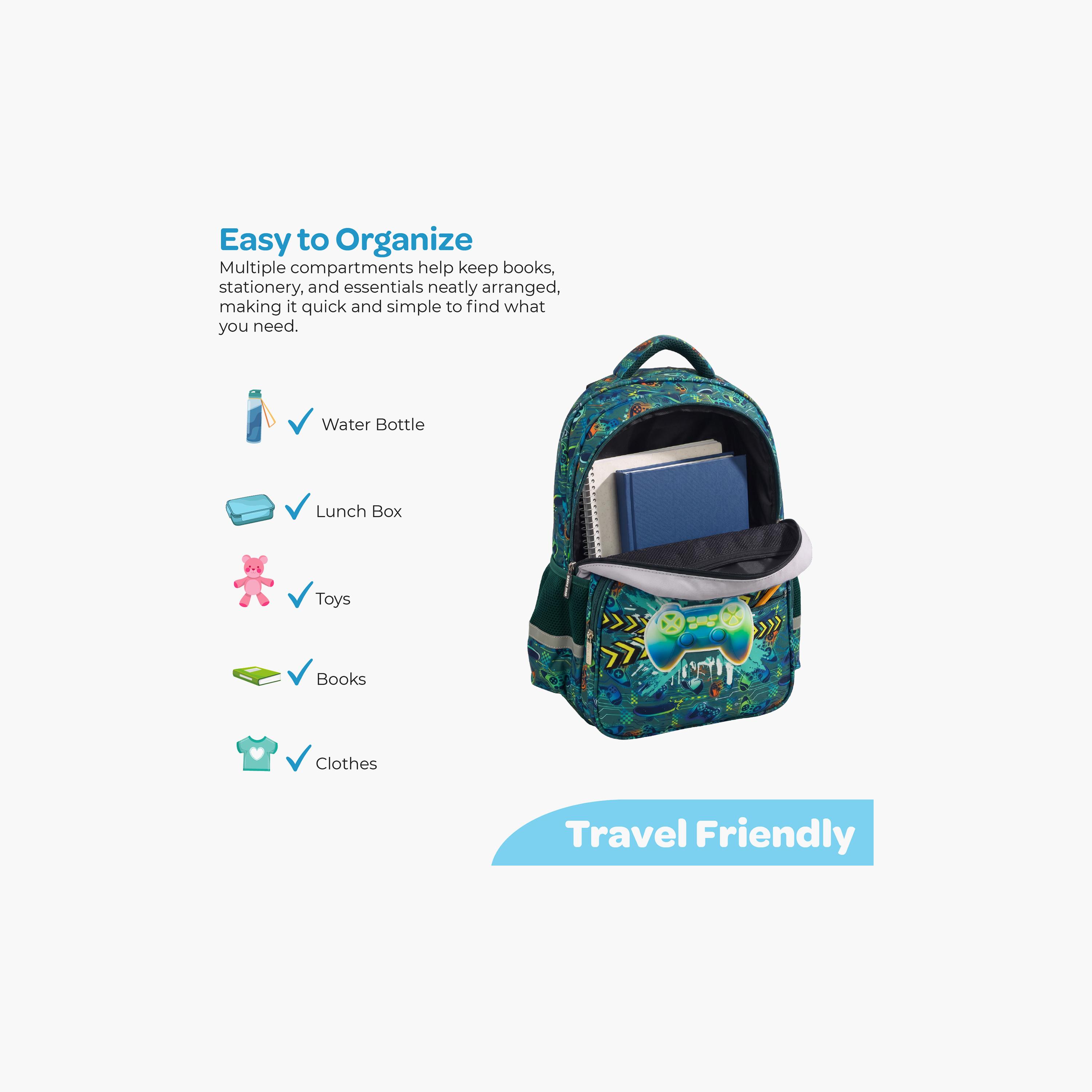 حقيبة ظهر مدرسية متميزة بتصميم جهاز ألعاب (جيمنج) - 16 بوصة من مون-school-bagsandbackpacks-backpacks-image-7