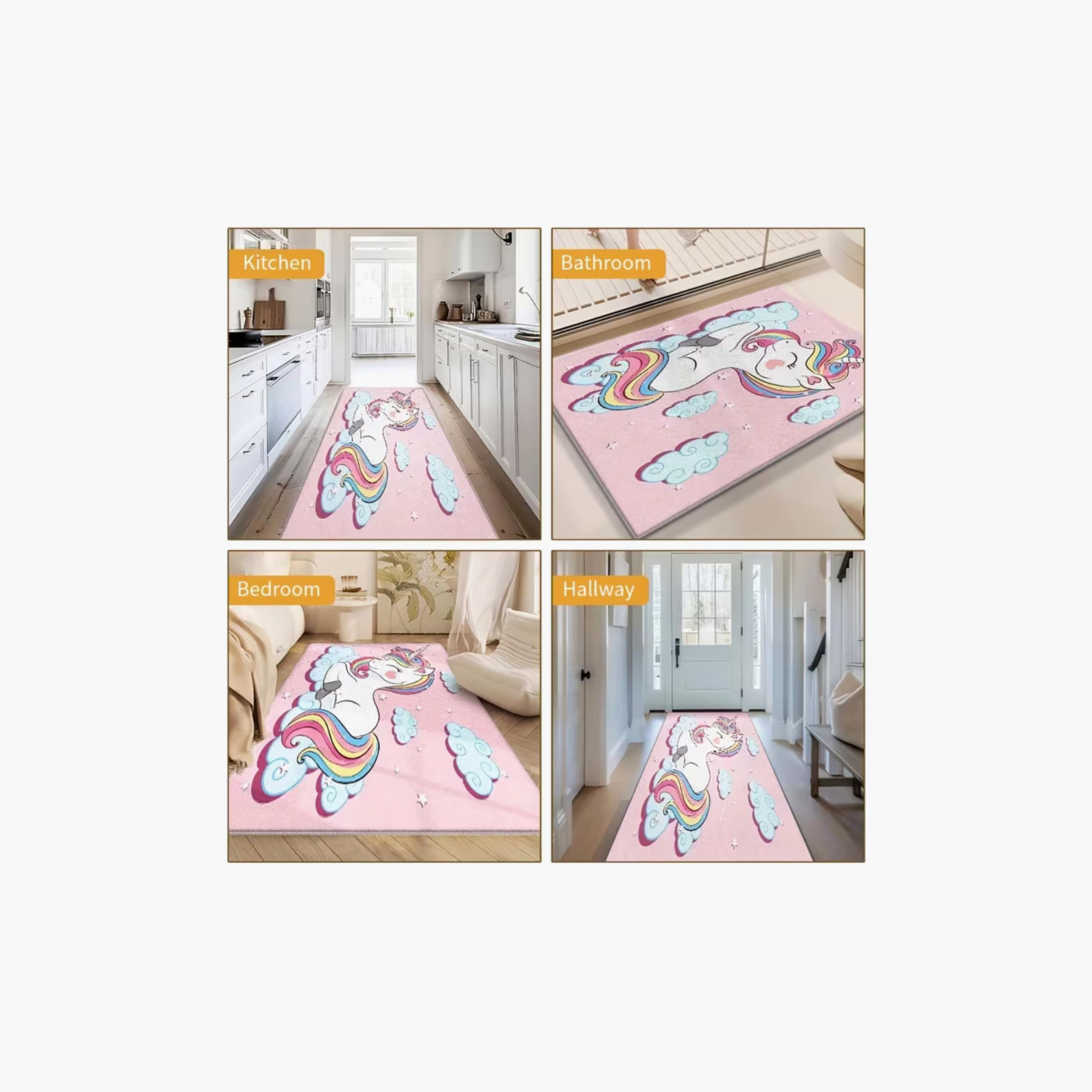 Factory Price Rainbow Unicorn Cushion Play Mat Rug - 160 x 200 cm-baby-nursery-roomdecor-image-5