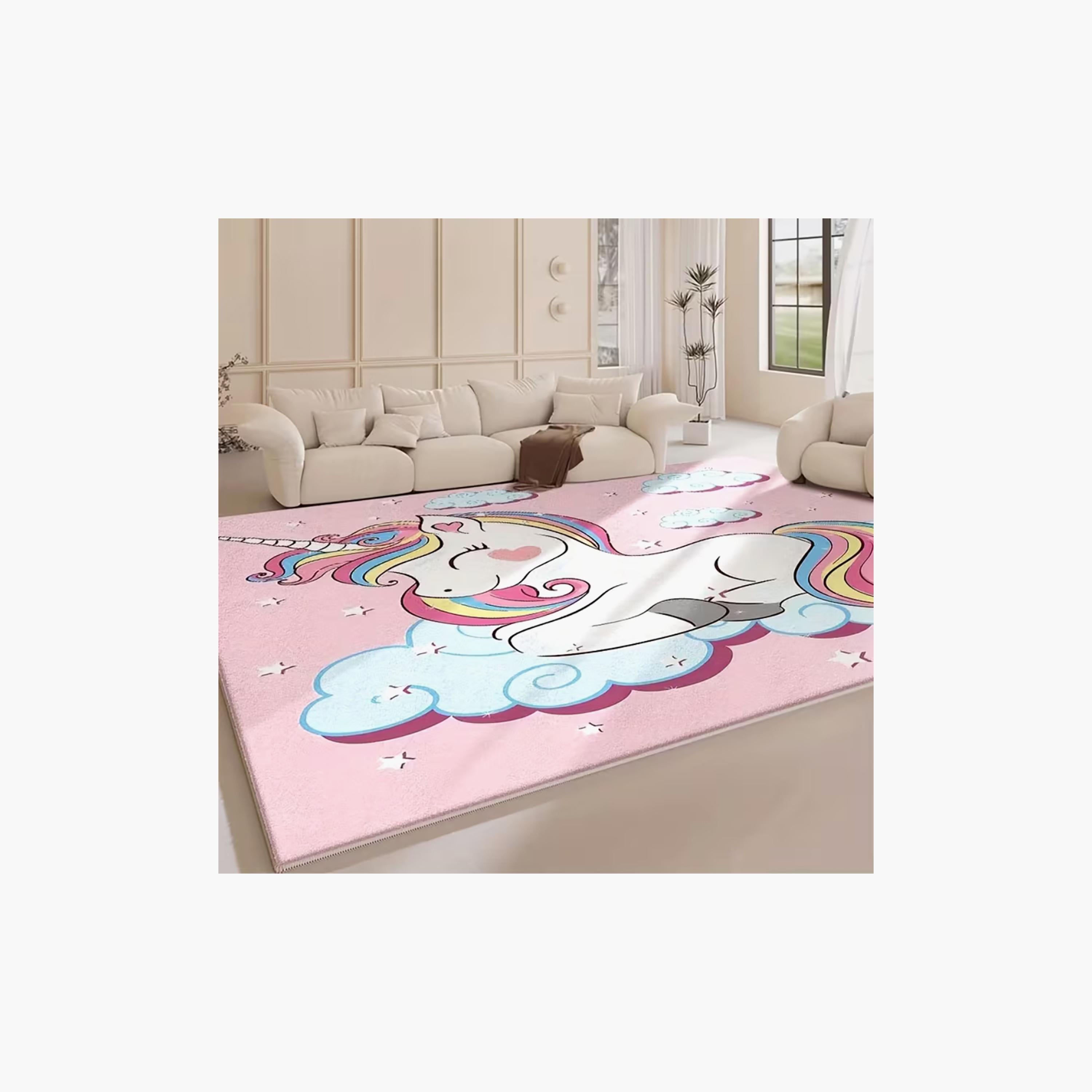 Factory Price Rainbow Unicorn Cushion Play Mat Rug - 160 x 200 cm-baby-nursery-roomdecor-image-6