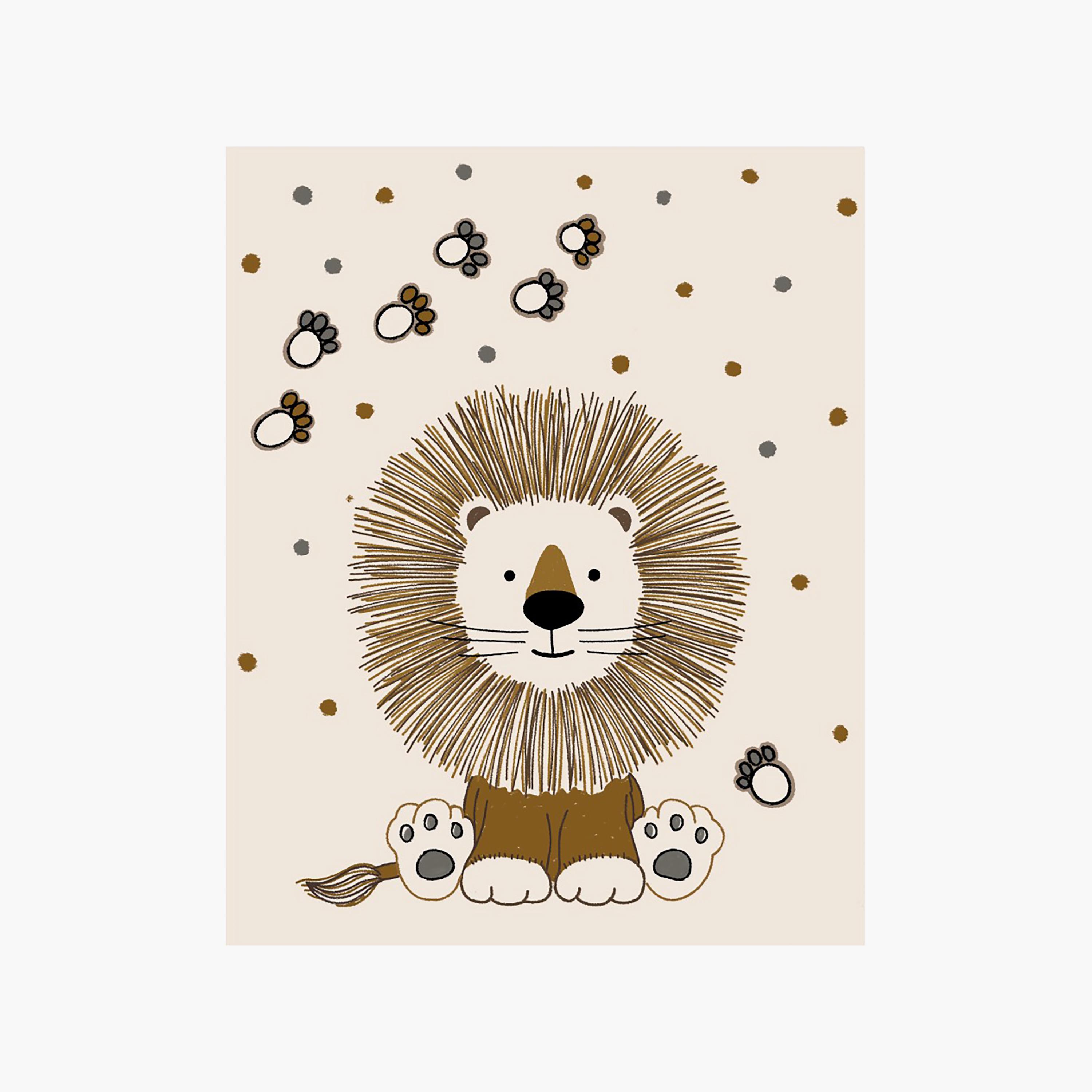 Factory Price Lion & Paw Cushion Play Mat Rug - 160 x 200 cm-baby-nursery-roomdecor-image-1