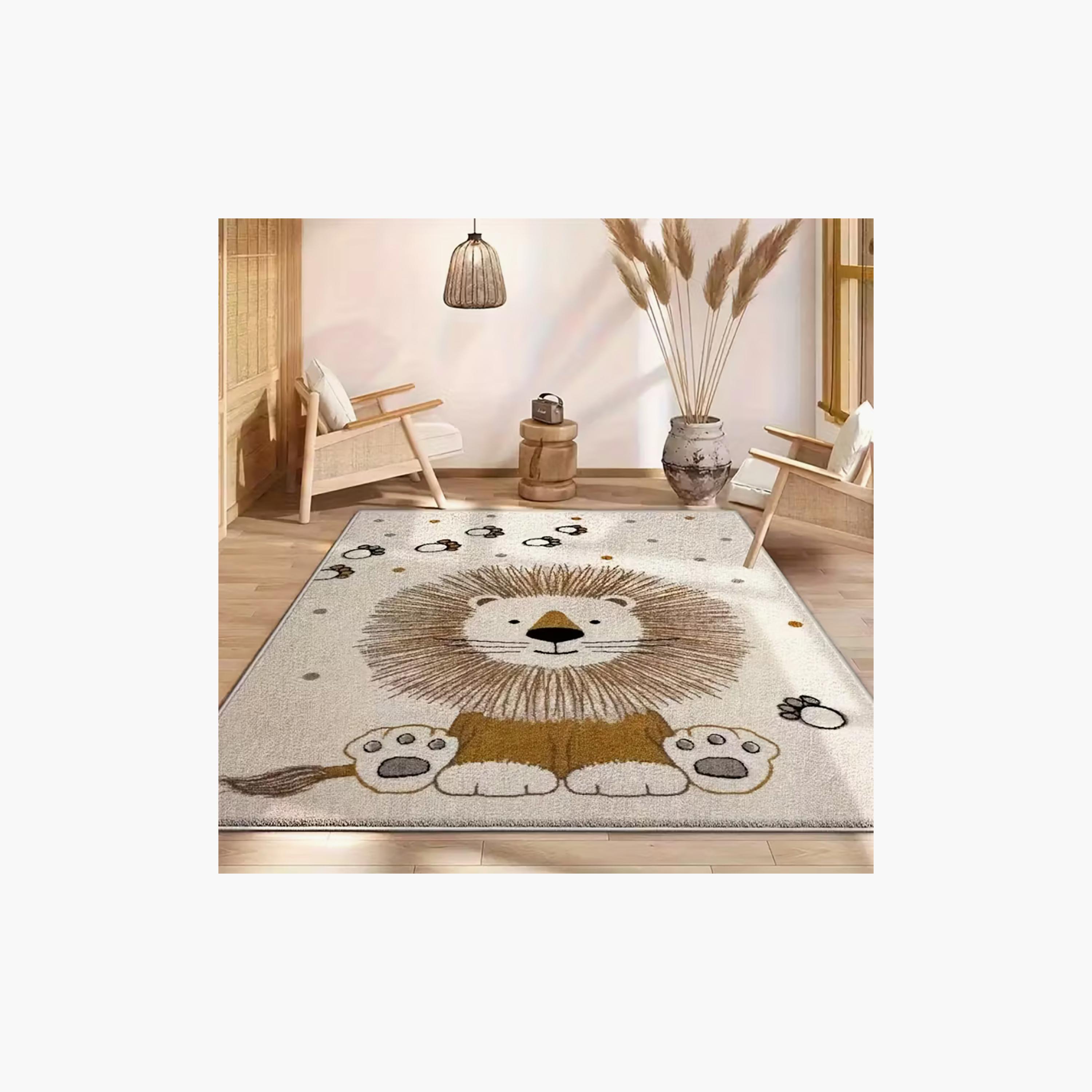Factory Price Lion & Paw Cushion Play Mat Rug - 160 x 200 cm-baby-nursery-roomdecor-image-3