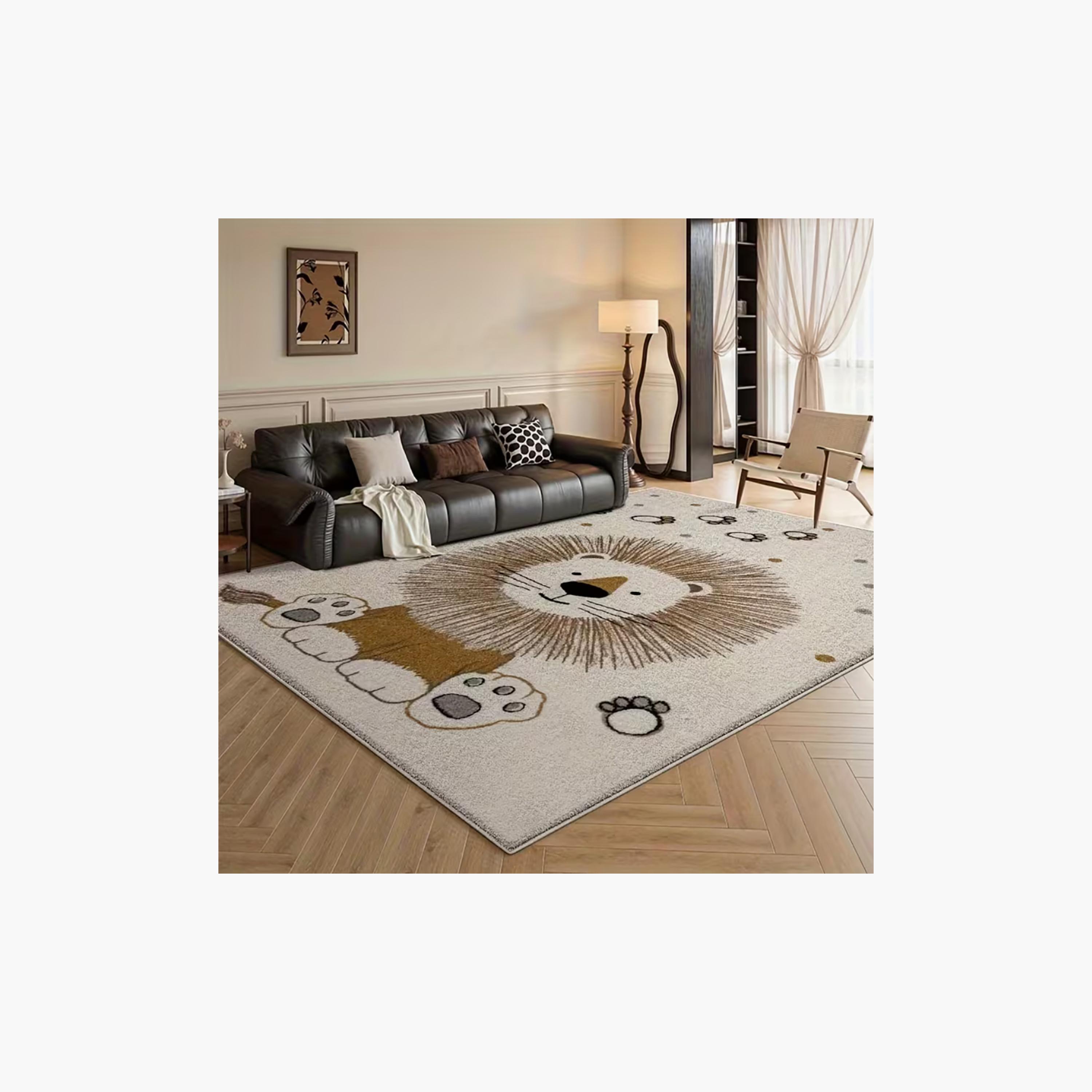 Factory Price Lion & Paw Cushion Play Mat Rug - 160 x 200 cm-baby-nursery-roomdecor-image-4