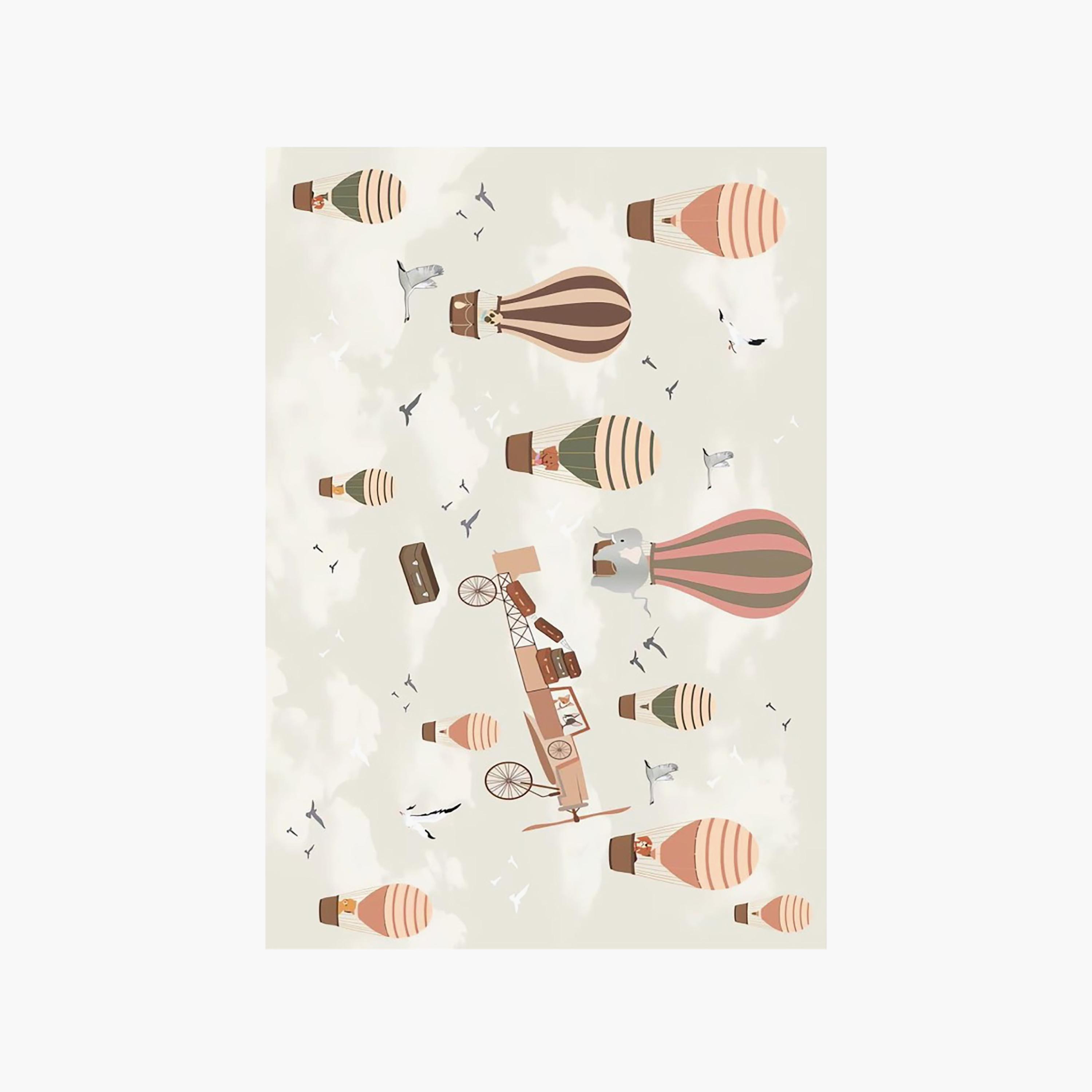 Factory Price Hot Balloons Cushion Play Mat Rug - 160 x 200 cm-baby-nursery-roomdecor-image-1