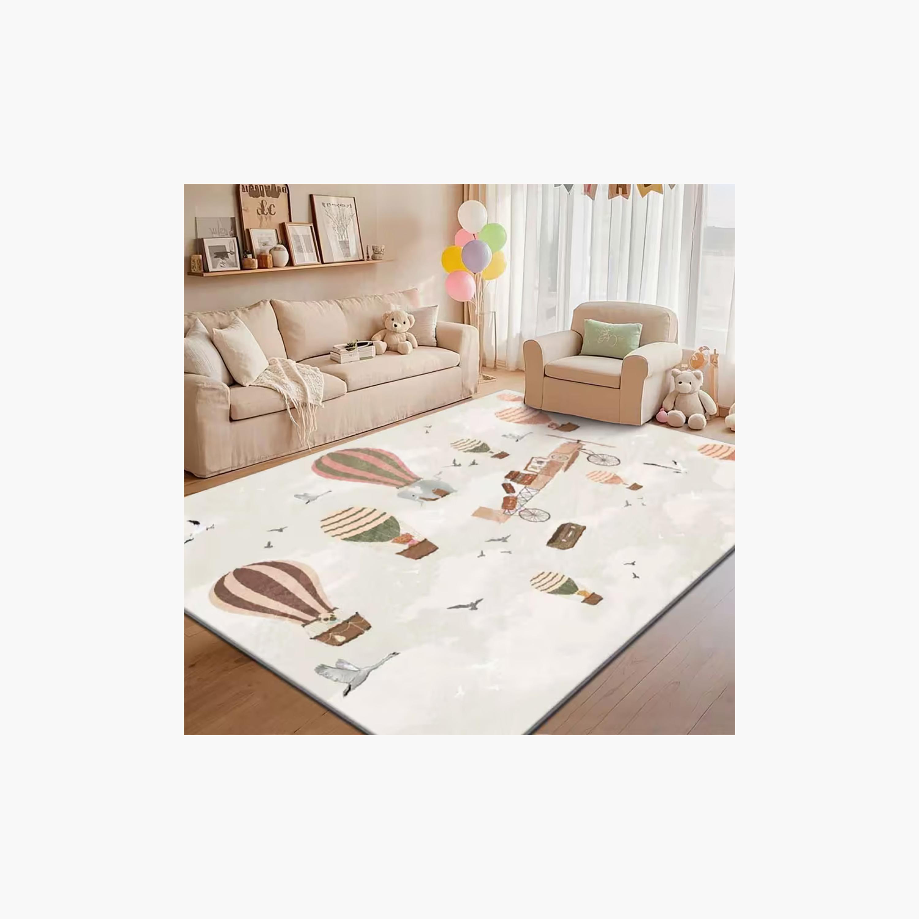 Factory Price Hot Balloons Cushion Play Mat Rug - 160 x 200 cm-baby-nursery-roomdecor-image-3