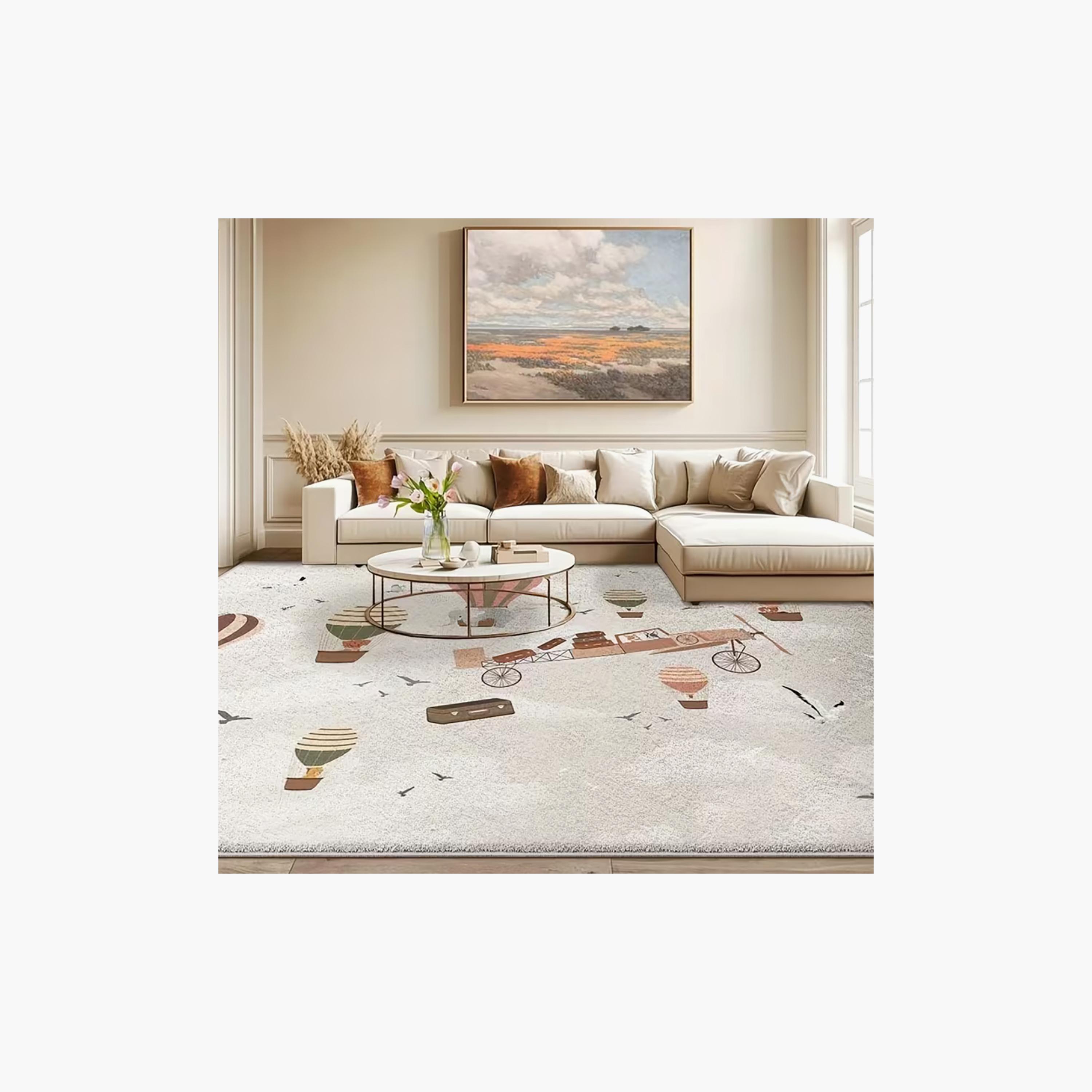 Factory Price Hot Balloons Cushion Play Mat Rug - 160 x 200 cm-baby-nursery-roomdecor-image-6