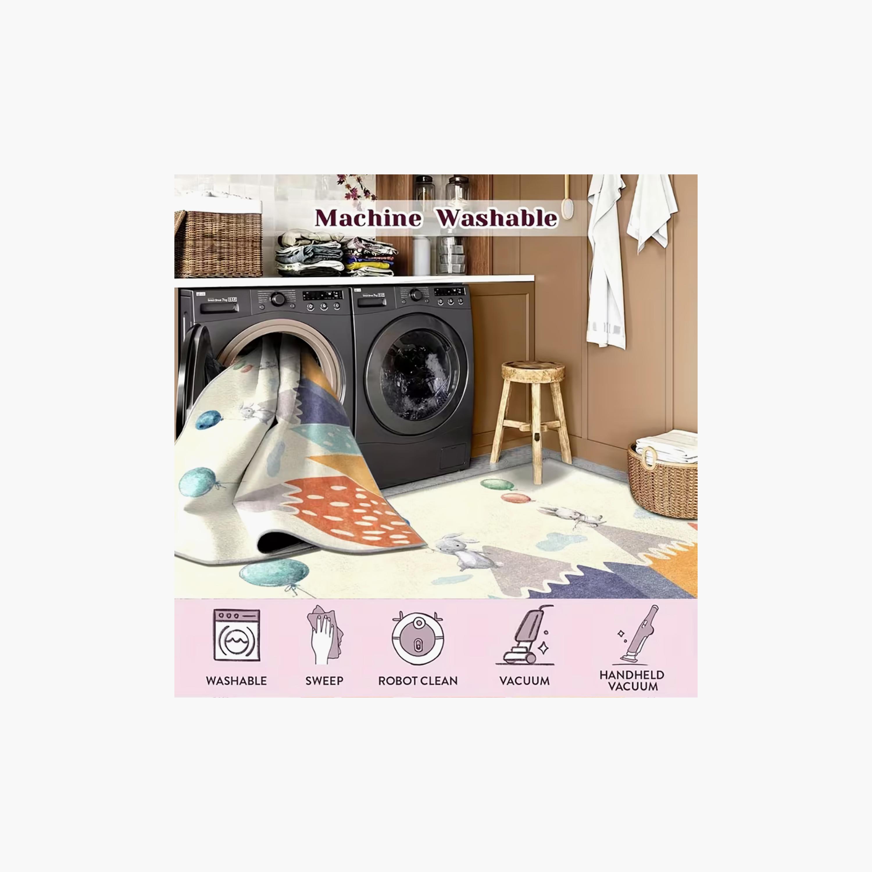 Factory Price Bunny & Hills Cushion Play Mat Rug - 160 x 200 cm-baby-nursery-roomdecor-image-4