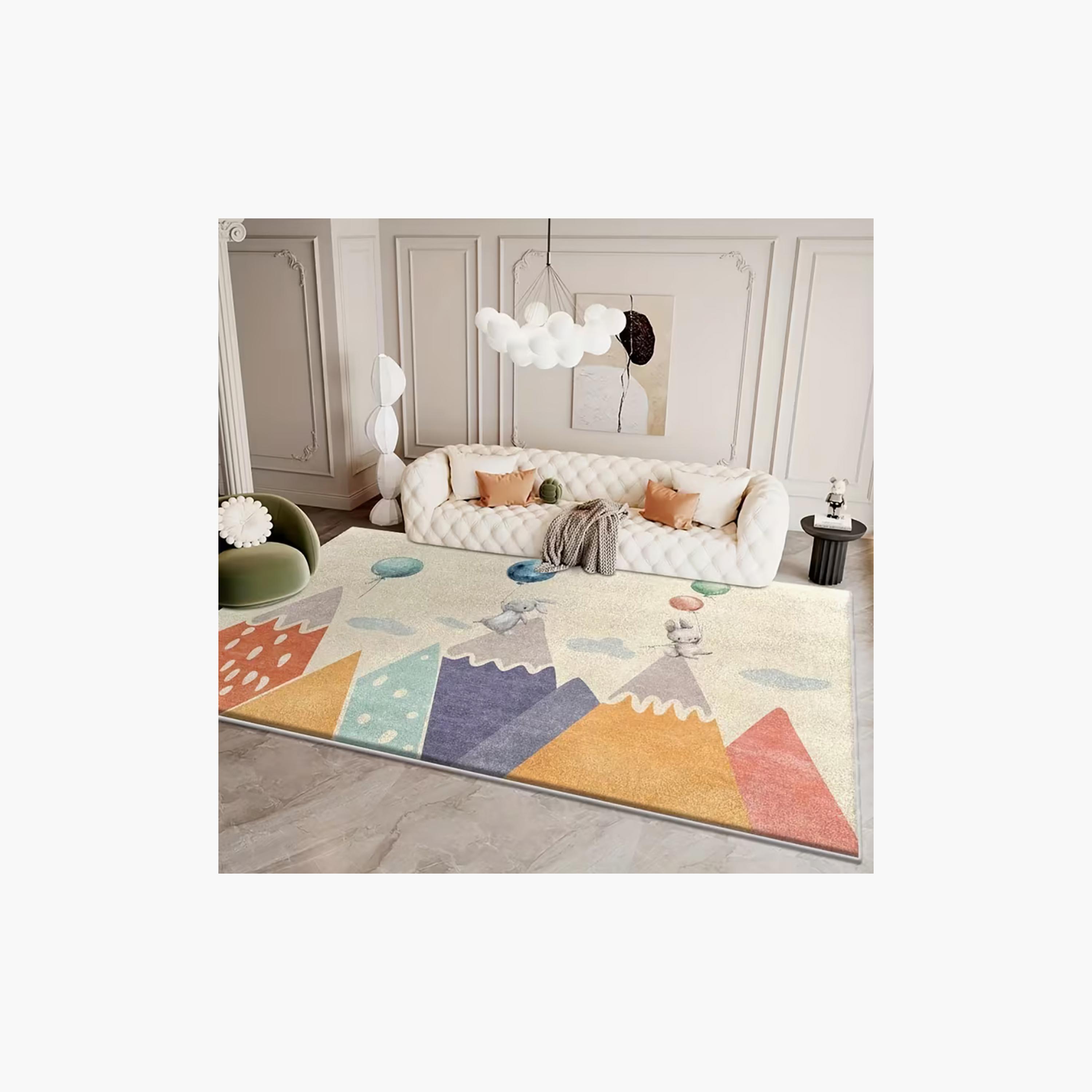 Factory Price Bunny & Hills Cushion Play Mat Rug - 160 x 200 cm-baby-nursery-roomdecor-image-7