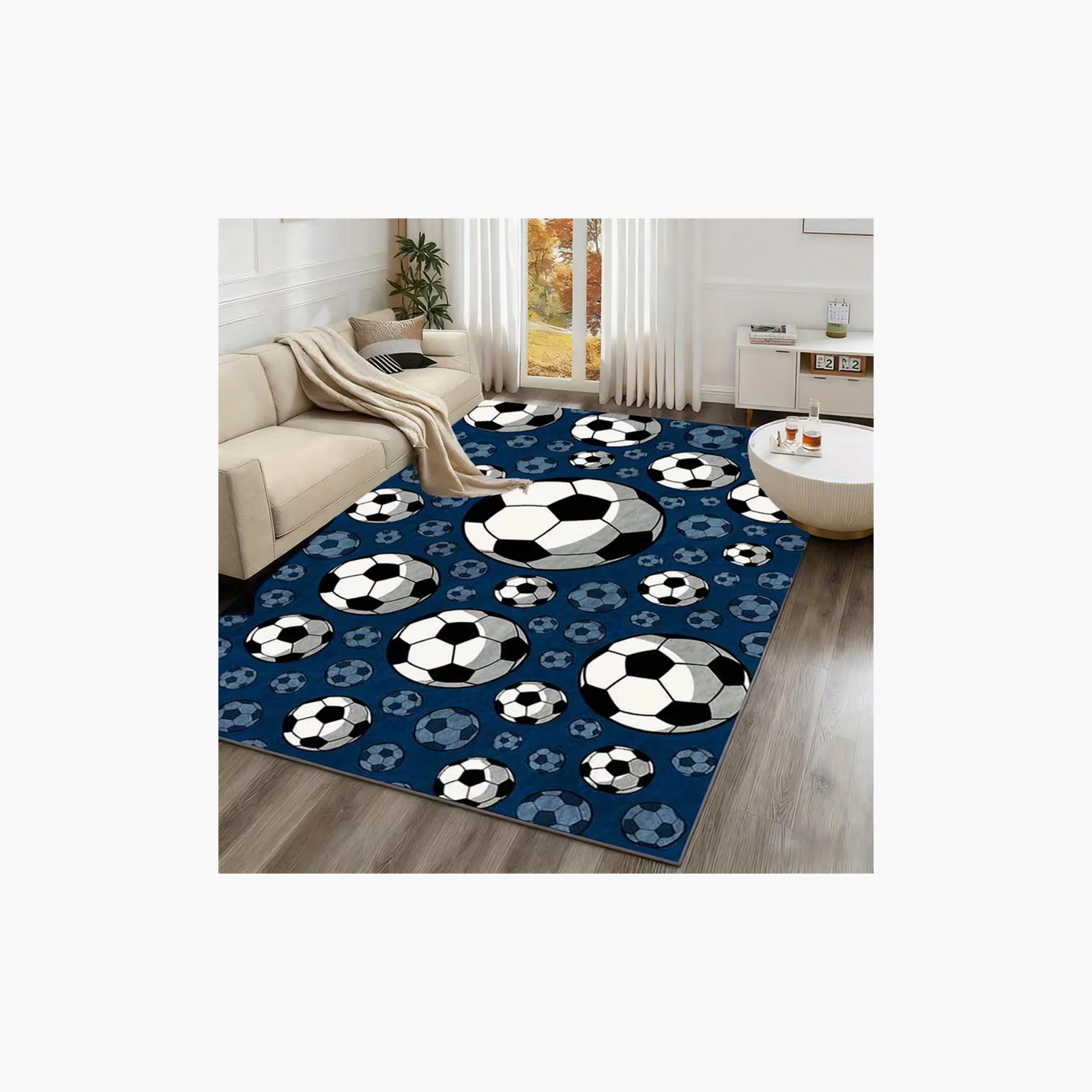 سجادة ومفرش لعب مبطن للأطفال بنقشة كرات القدم من فاكتوري برايس - 160 × 200 سم-baby-nursery-roomdecor-image-7