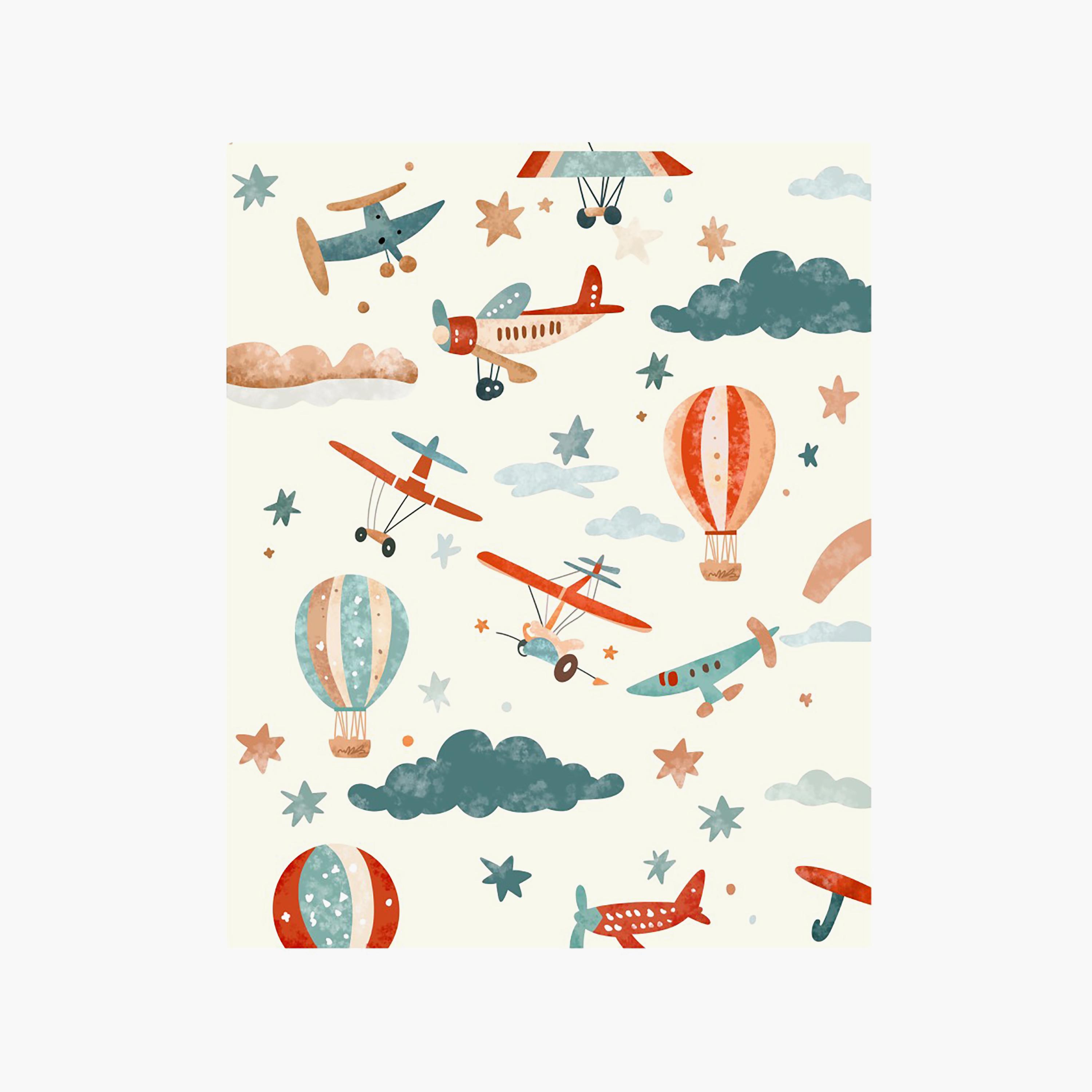 Factory Price Plane & Hot Balloon Cushion Play Mat Rug - 160 x 200 cm-baby-nursery-roomdecor-image-1