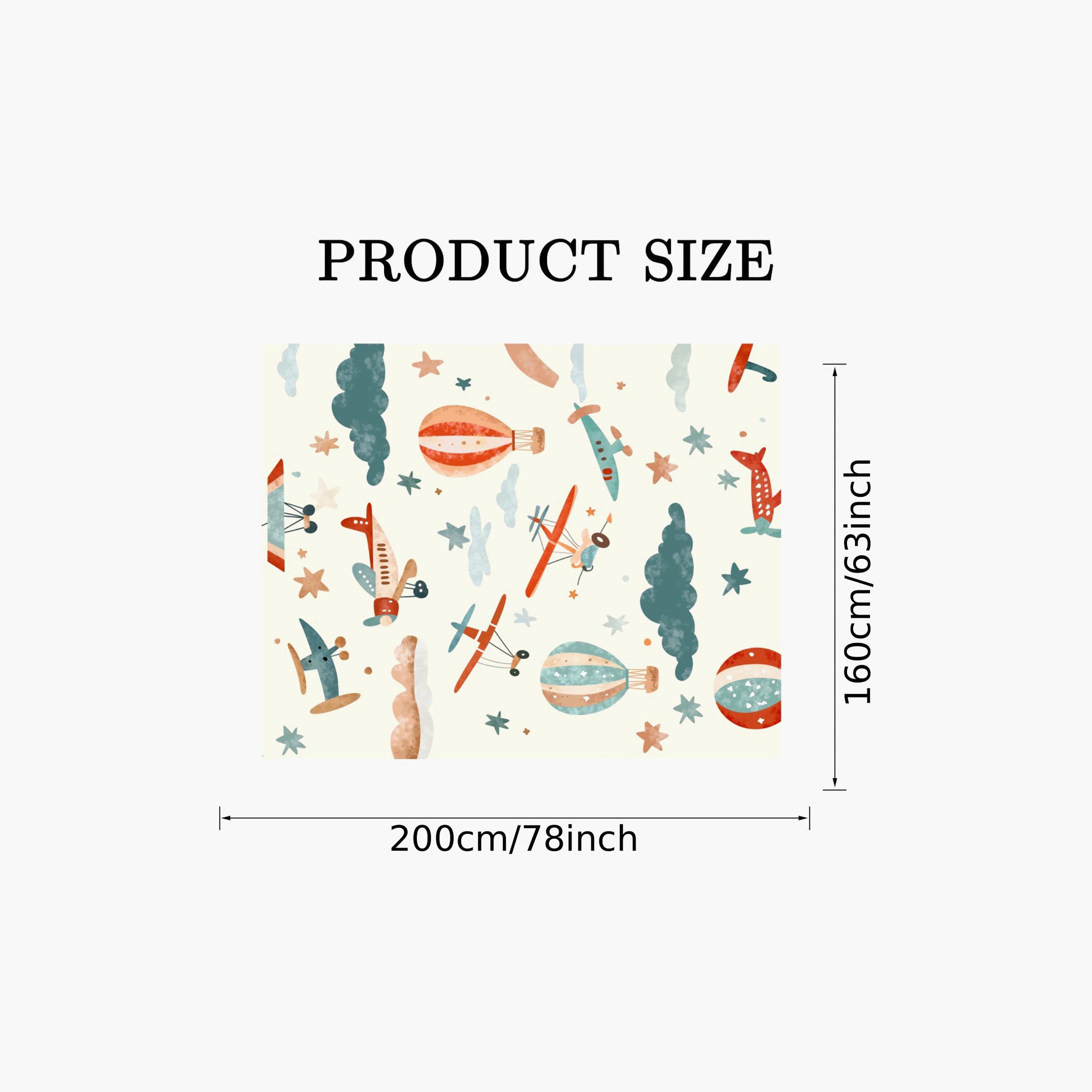 Factory Price Plane & Hot Balloon Cushion Play Mat Rug - 160 x 200 cm-baby-nursery-roomdecor-image-8