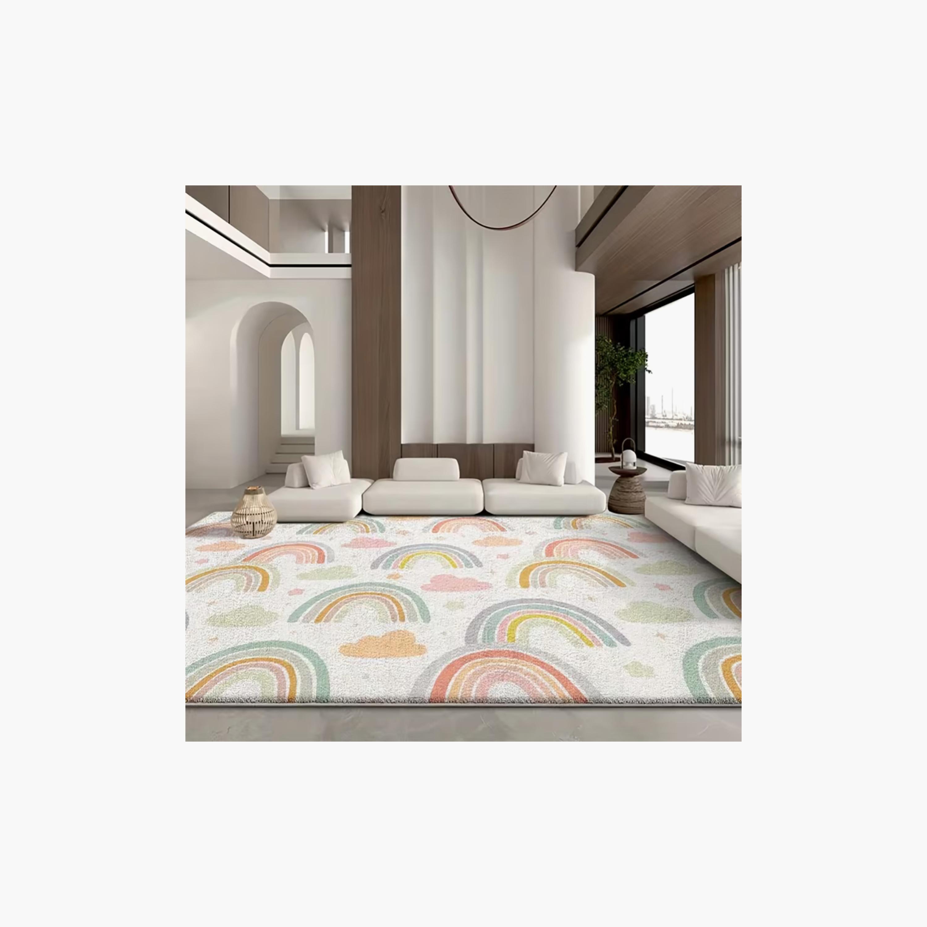 Factory Price Rainbow Cushion Play Mat Rug - 160 x 200 cm-baby-nursery-roomdecor-image-3