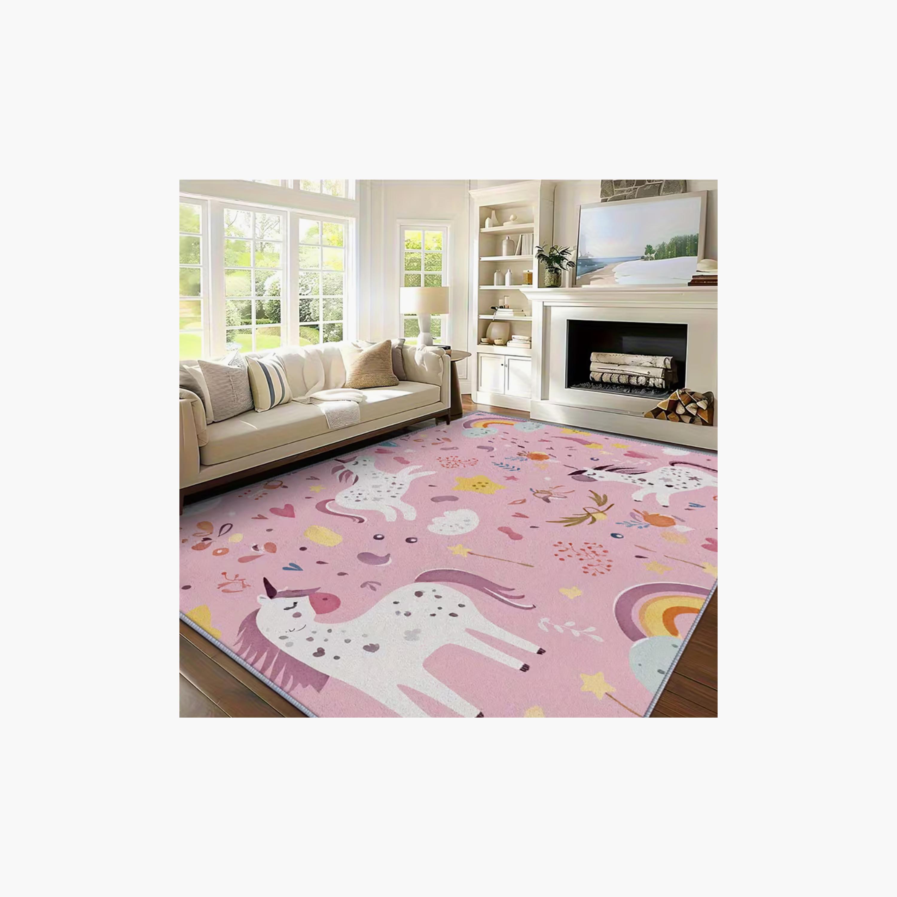 Factory Price Unicorn Joy Cushion Play Mat Rug - 160 x 200 cm-baby-nursery-roomdecor-image-4