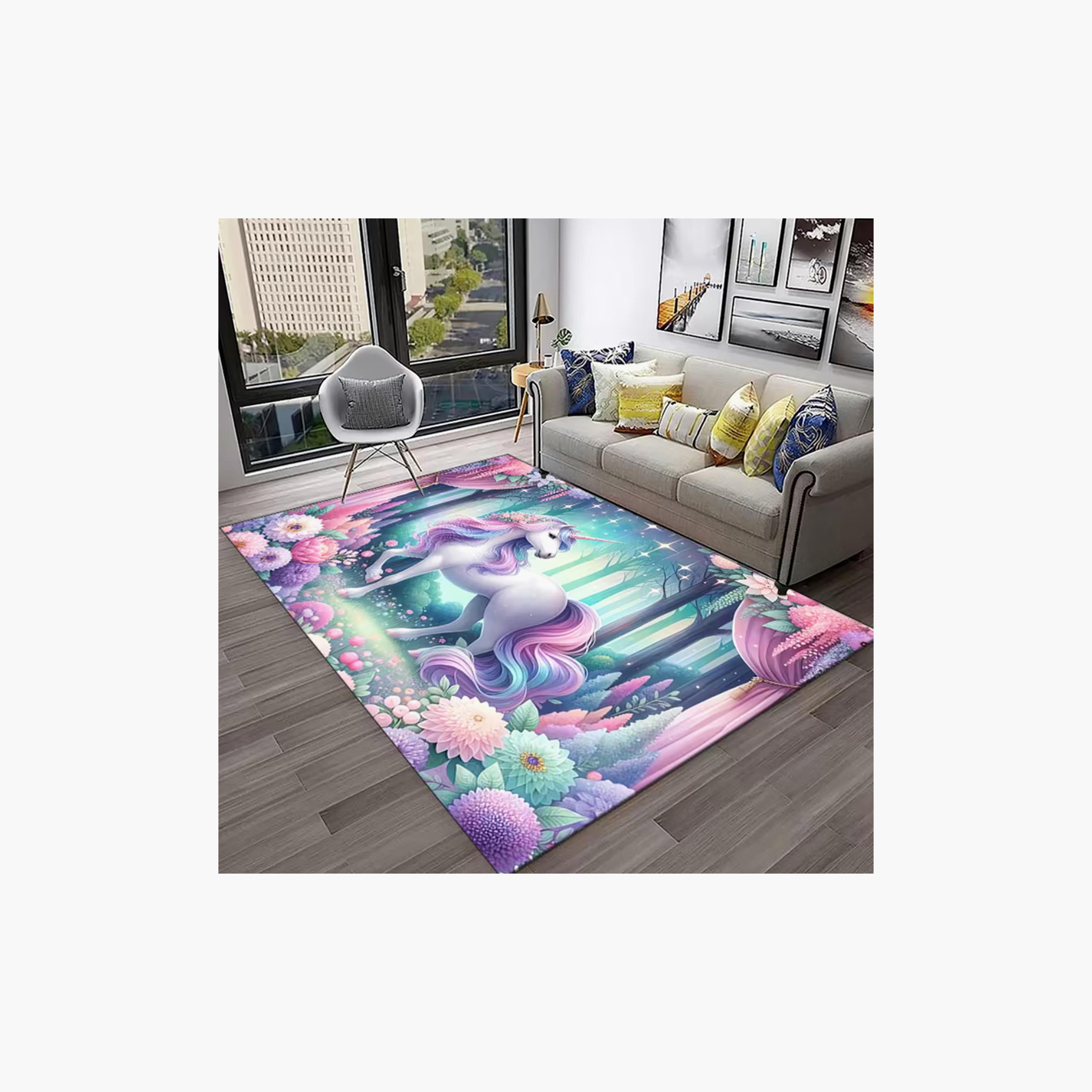Factory Price Unicorn Amaira Cushion Play Mat Rug - 160 x 200 cm-baby-nursery-roomdecor-image-2