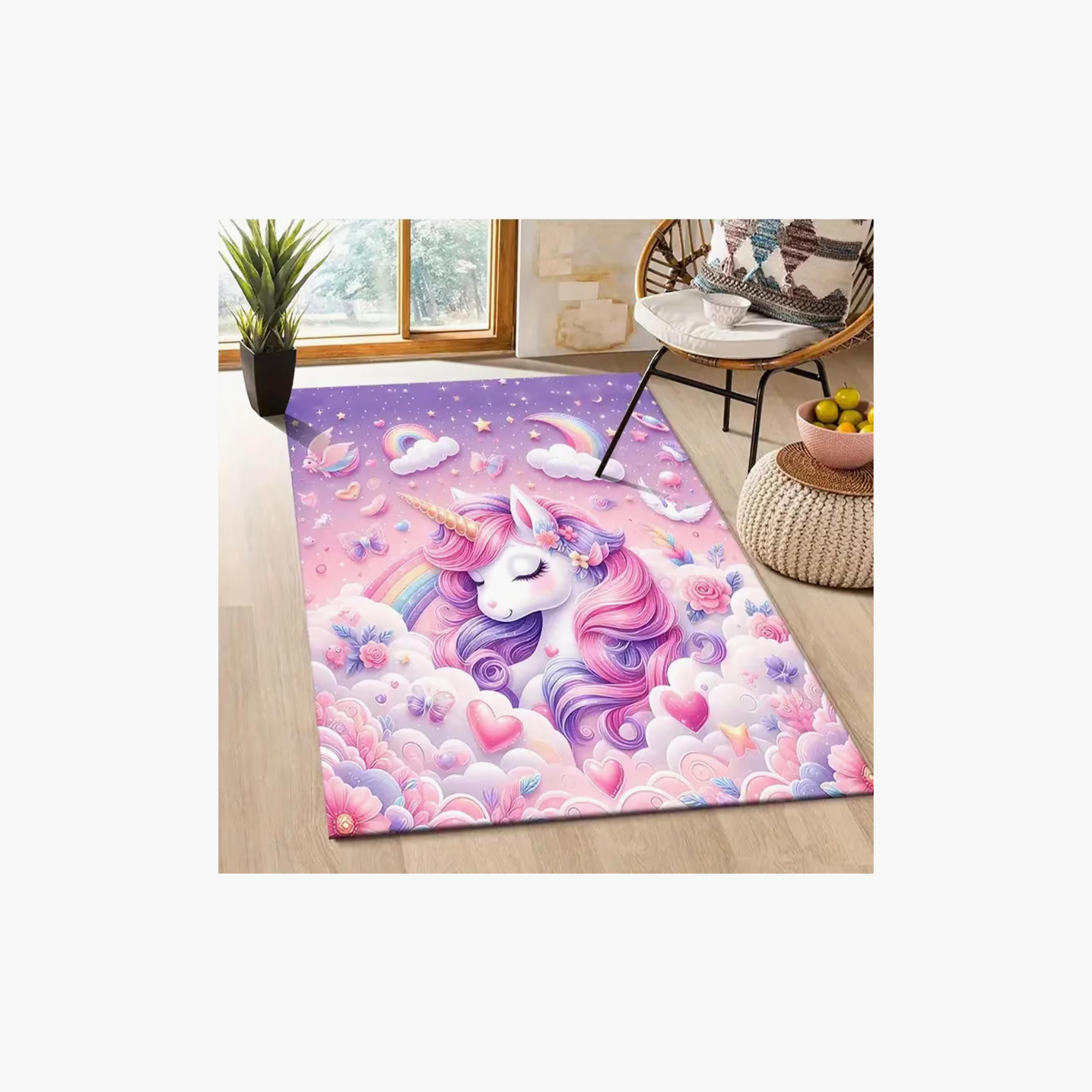 Factory Price Cute Unicorn Cushion Play Mat Rug - 160 x 200 cm-baby-nursery-roomdecor-image-3