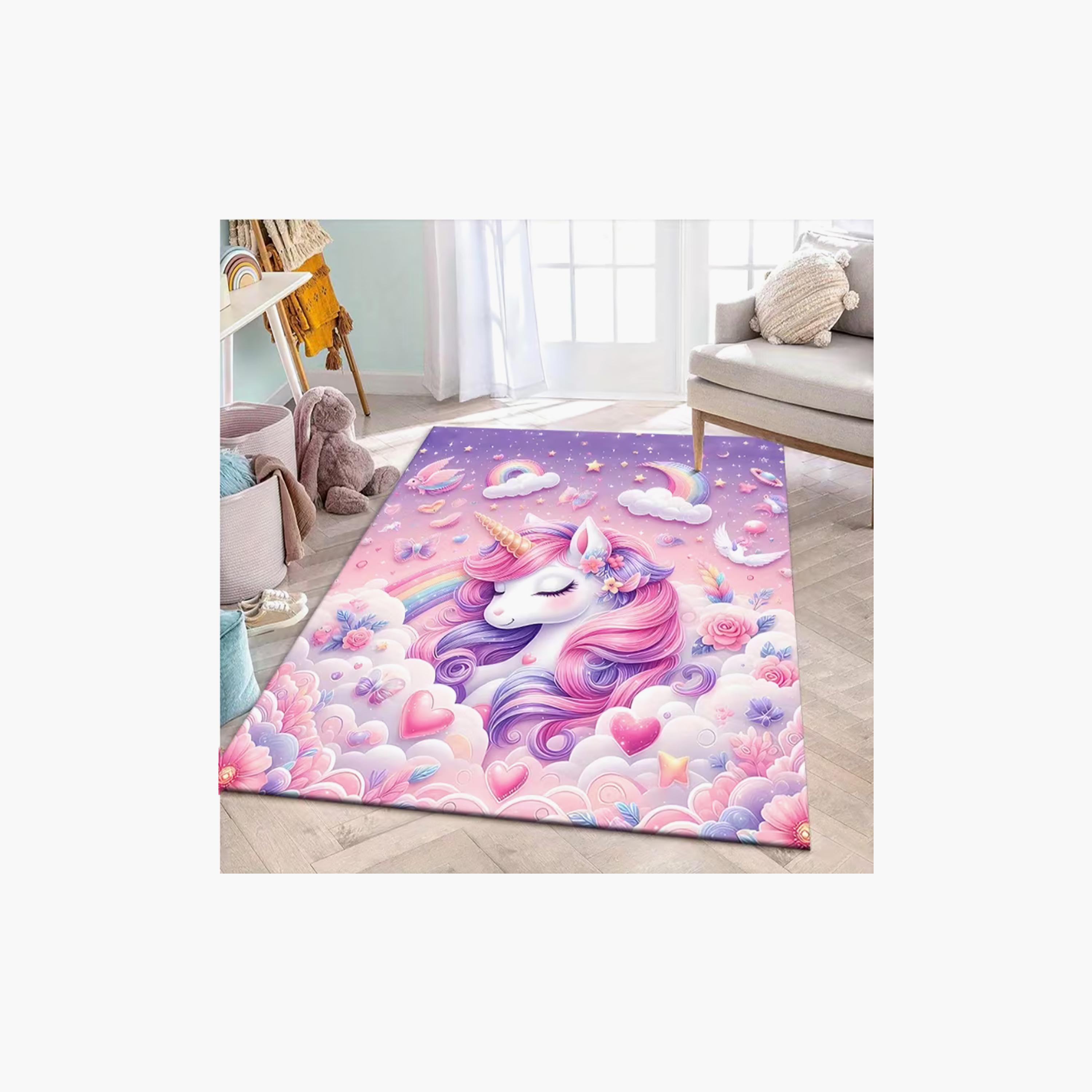 Factory Price Cute Unicorn Cushion Play Mat Rug - 160 x 200 cm-baby-nursery-roomdecor-image-4