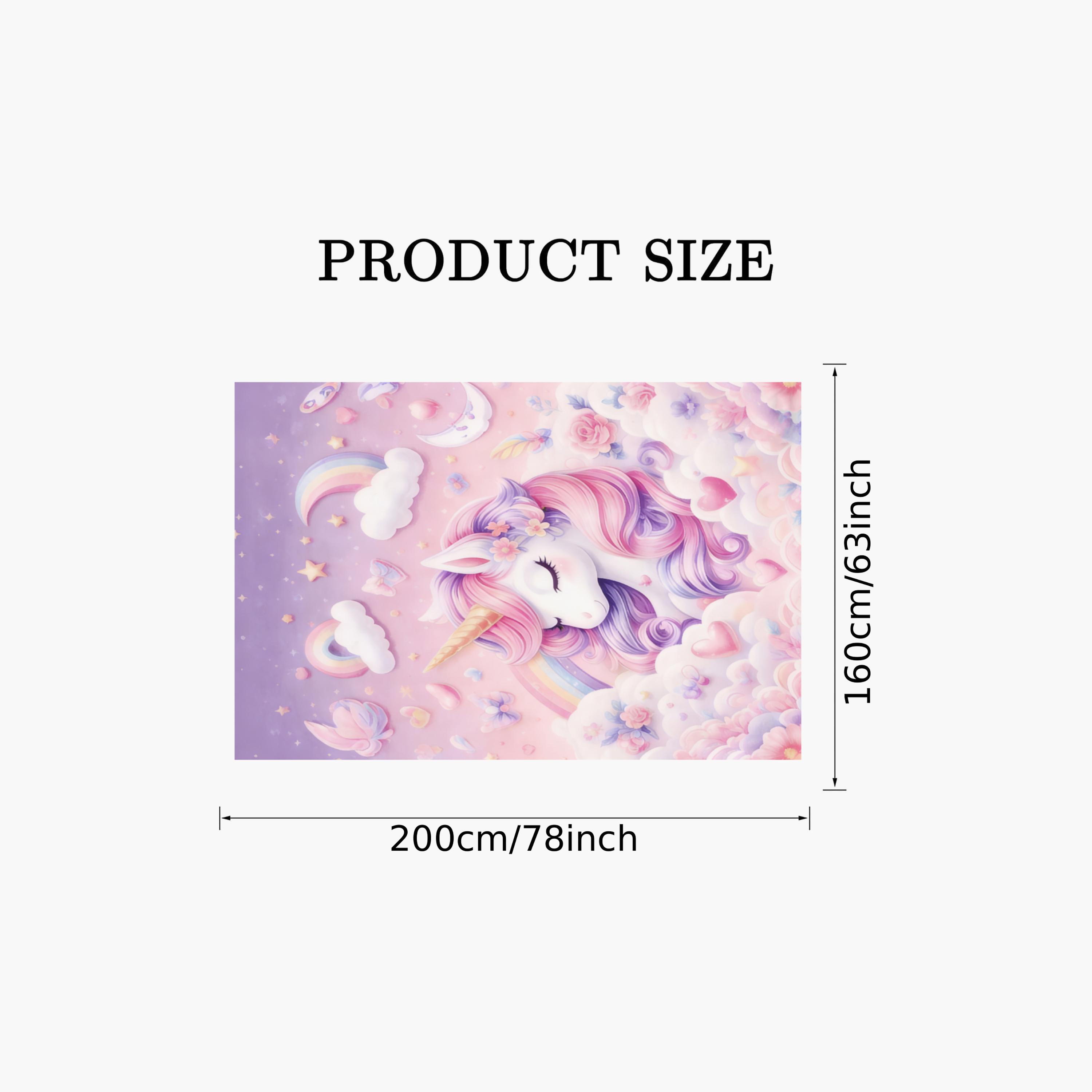 Factory Price Cute Unicorn Cushion Play Mat Rug - 160 x 200 cm-baby-nursery-roomdecor-image-8